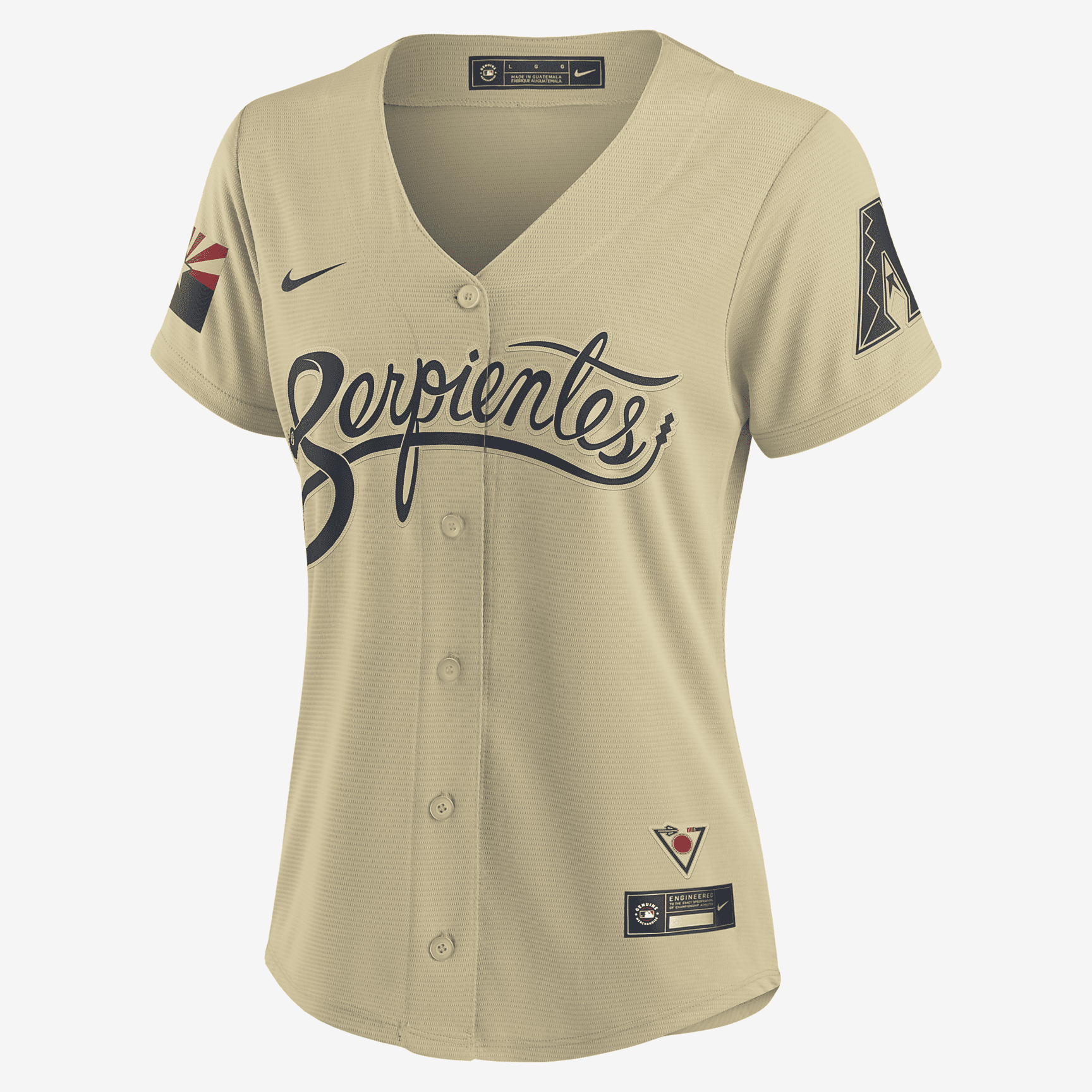 MLB Arizona Diamondbacks City Connect Women's Replica Baseball Jersey - Gold - vstockx