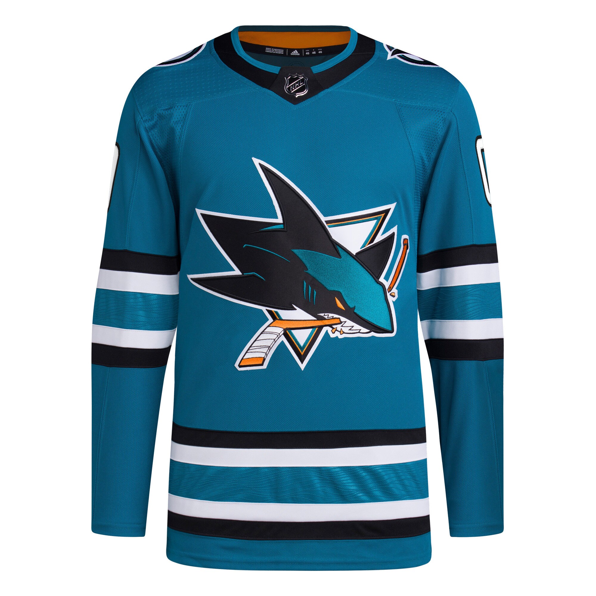 San Jose Sharks adidas Home Primegreen Authentic Pro Custom Jersey - Teal - vstockx