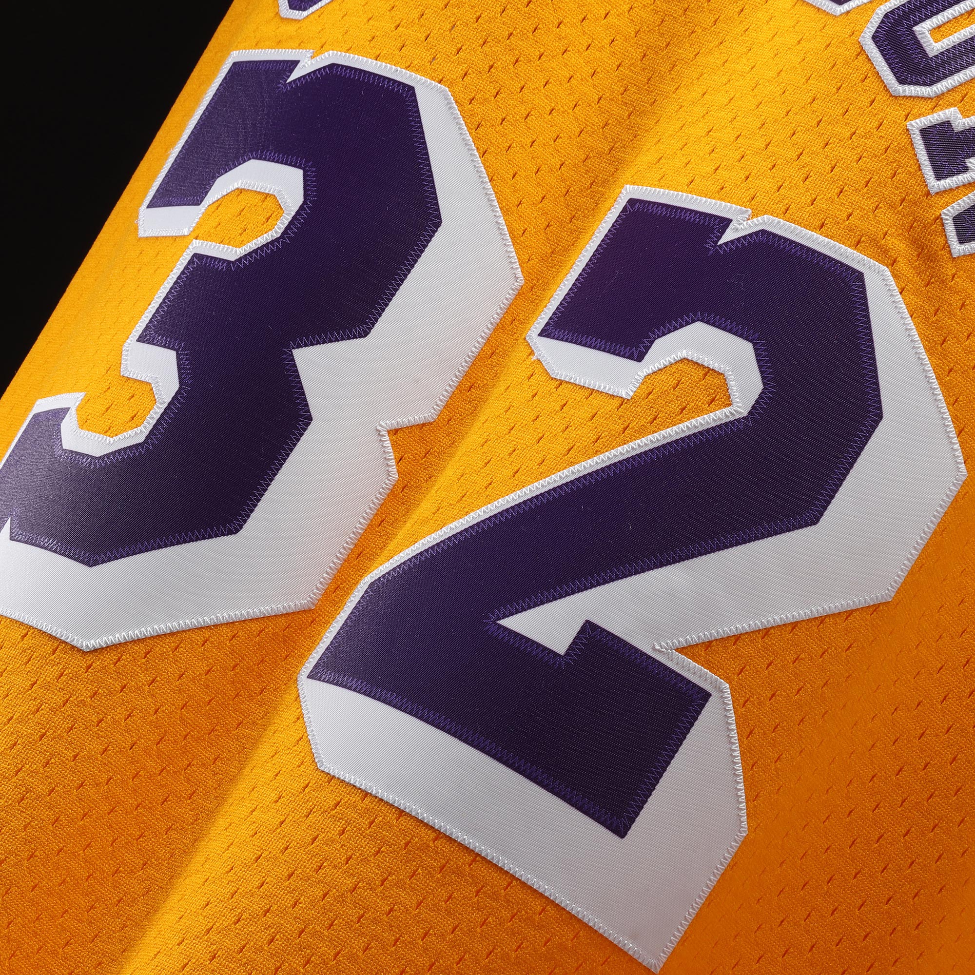 Magic Johnson Los Angeles Lakers Mitchell & Ness Hardwood Classics Swingman Jersey - Gold - vstockx