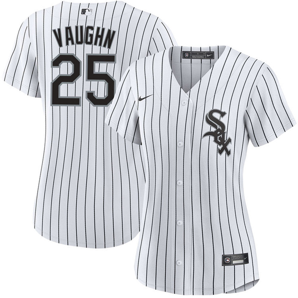 Women's Chicago White Sox Andrew Vaughn Cool Base Replica Home Jersey - White - vstockx