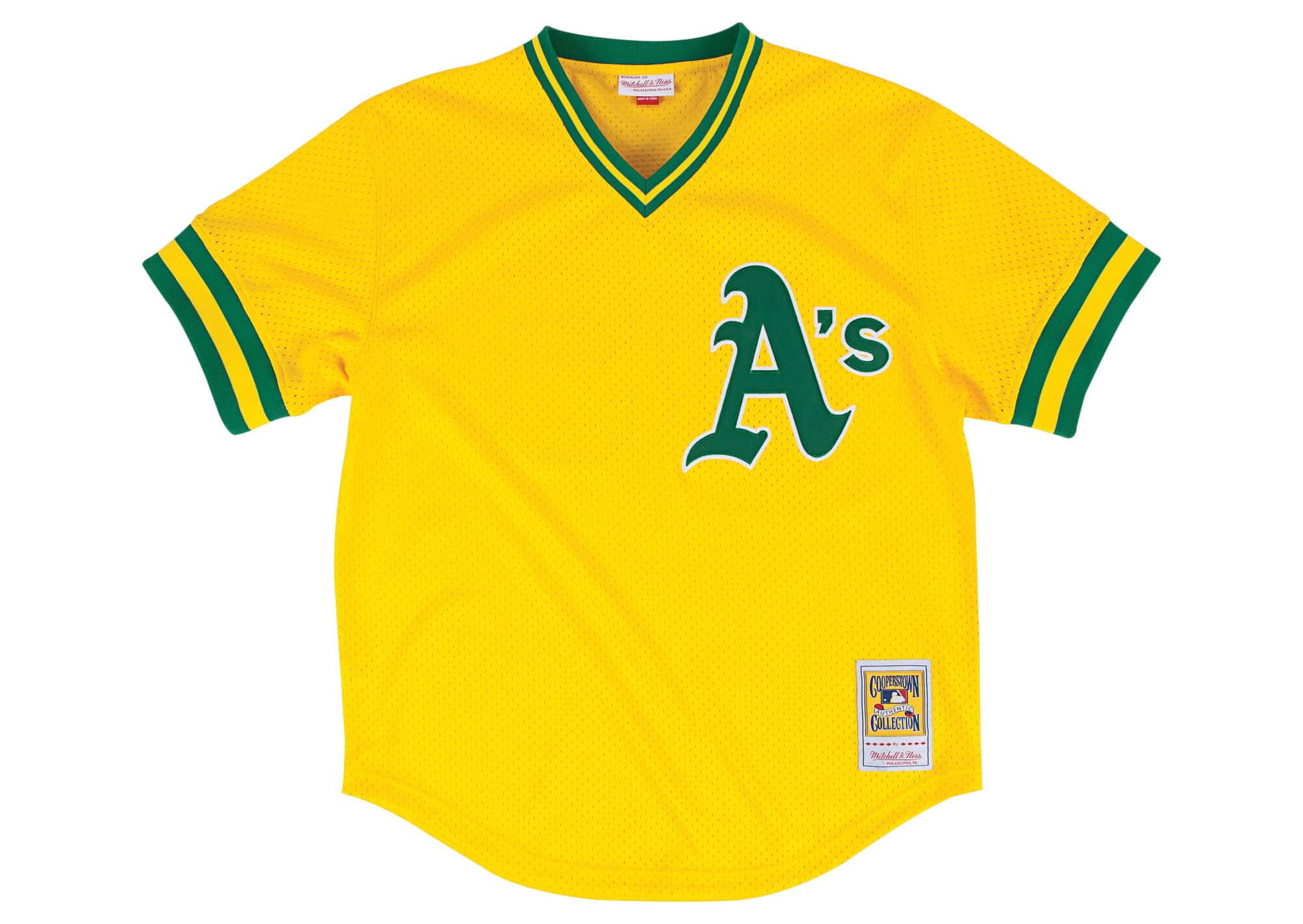 Authentic Mesh BP Jersey Oakland Athletics 1984 Rickey Henderson - vstockx