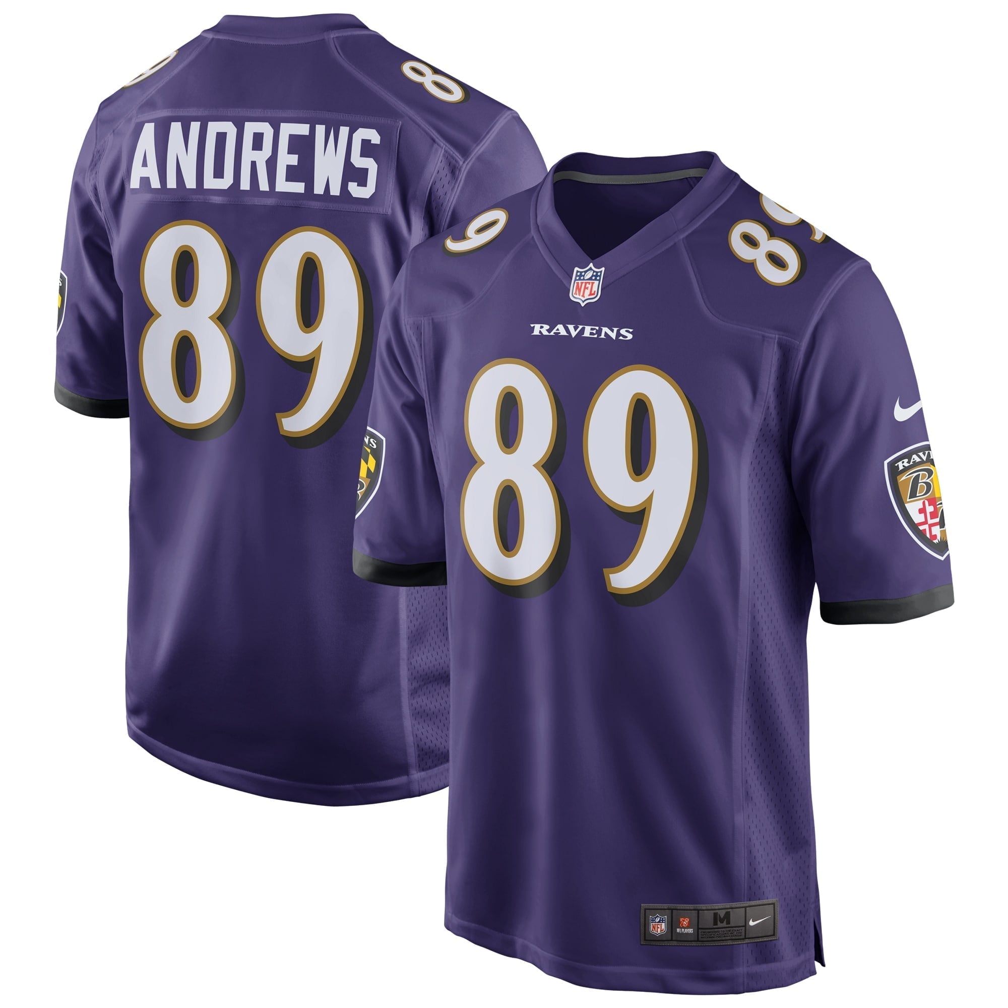 Men's Nike Mark Andrews Purple Baltimore Ravens Game Jersey - vstockx