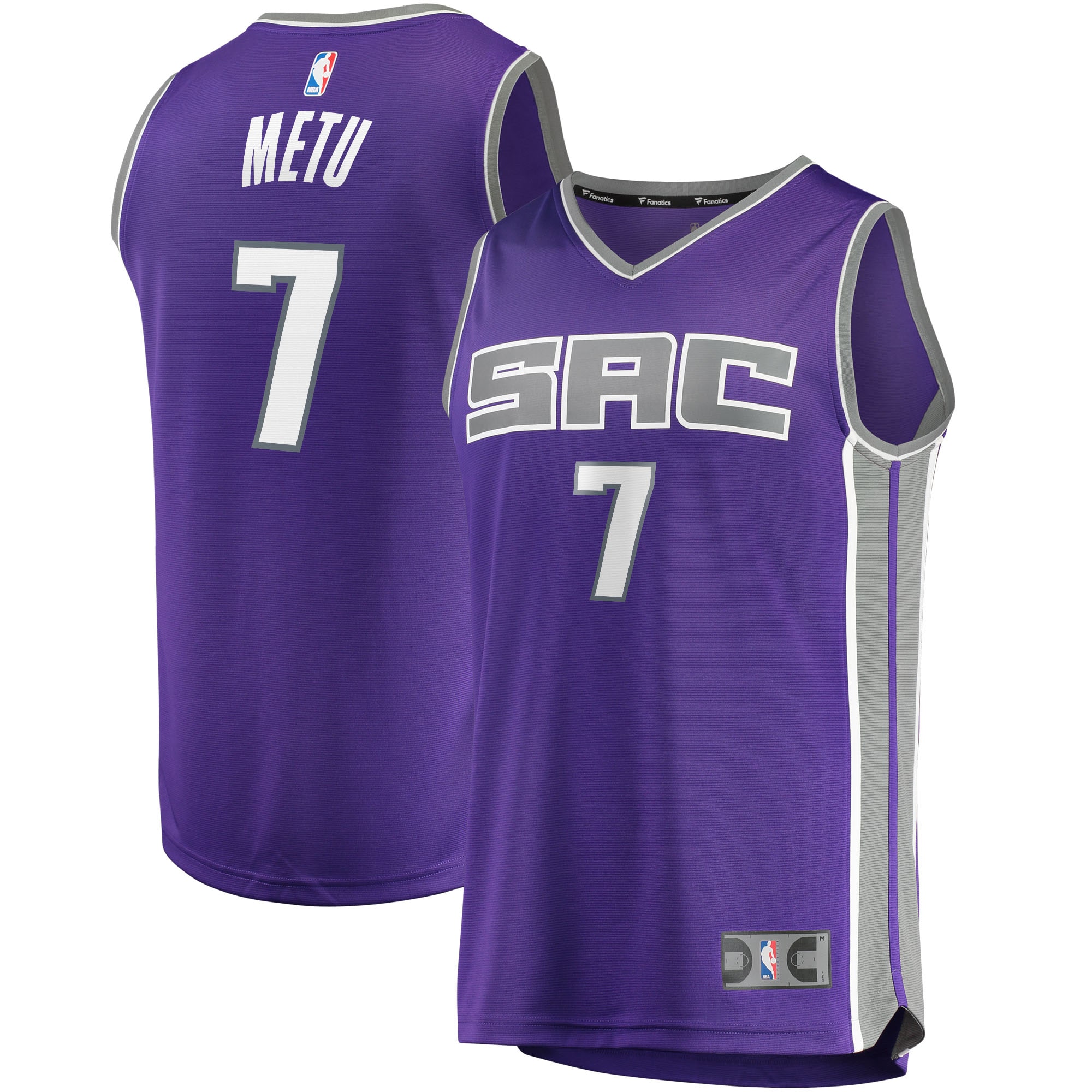 Chimezie Metu Sacramento Kings Fanatics Branded 2021/22 Fast Break Replica Jersey - Icon Edition - Purple - vstockx
