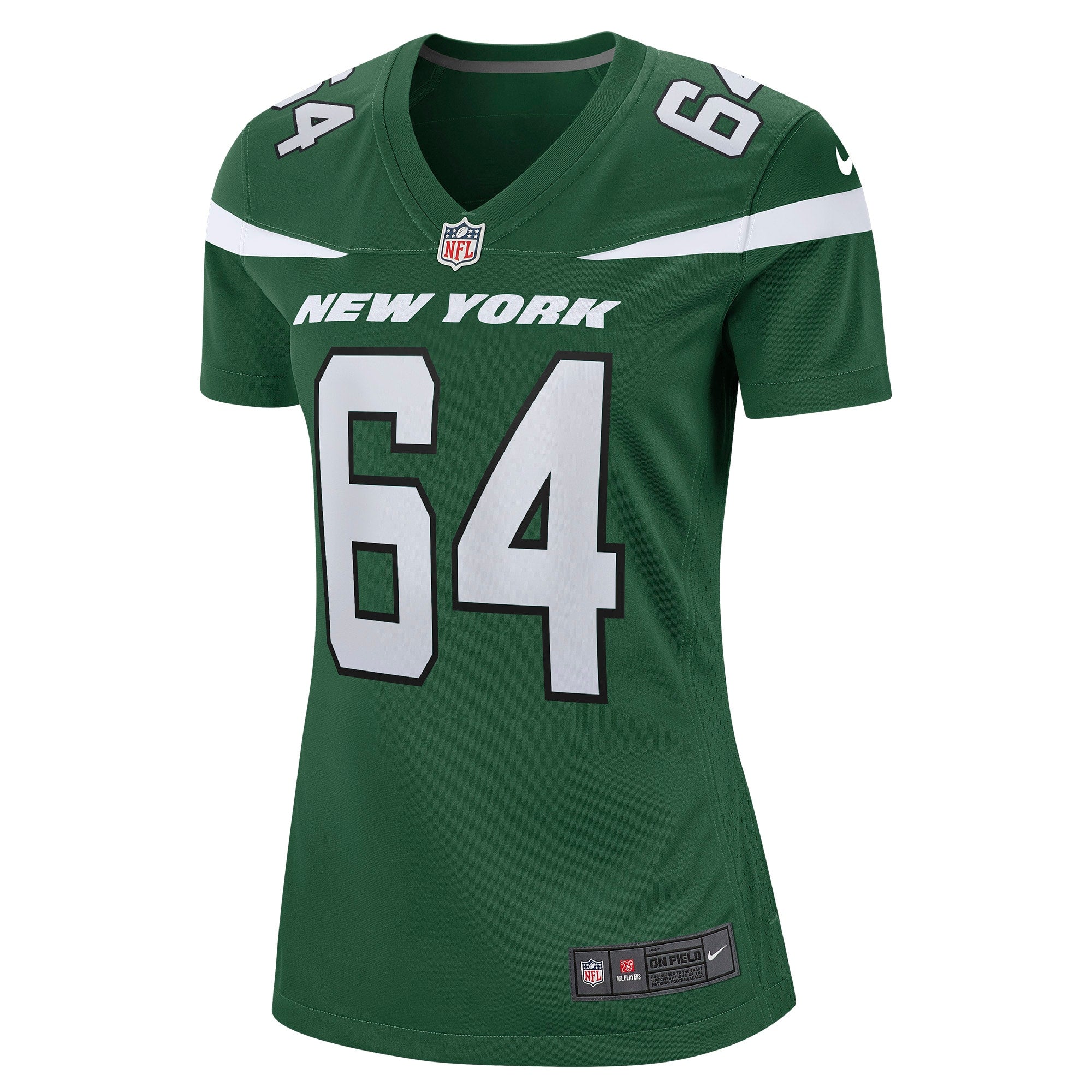 Women's Nike Greg Senat Gotham Green New York Jets Game Player Jersey - vstockx