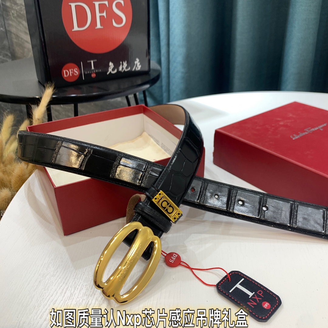 Streetwear Belt Ferragamo 319449 size:3.5cm - vstockx
