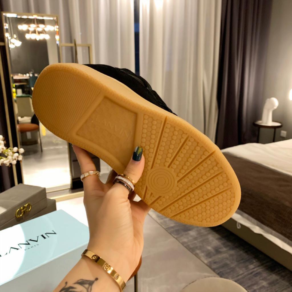 Lanvin Leather Curb Black - vstockx