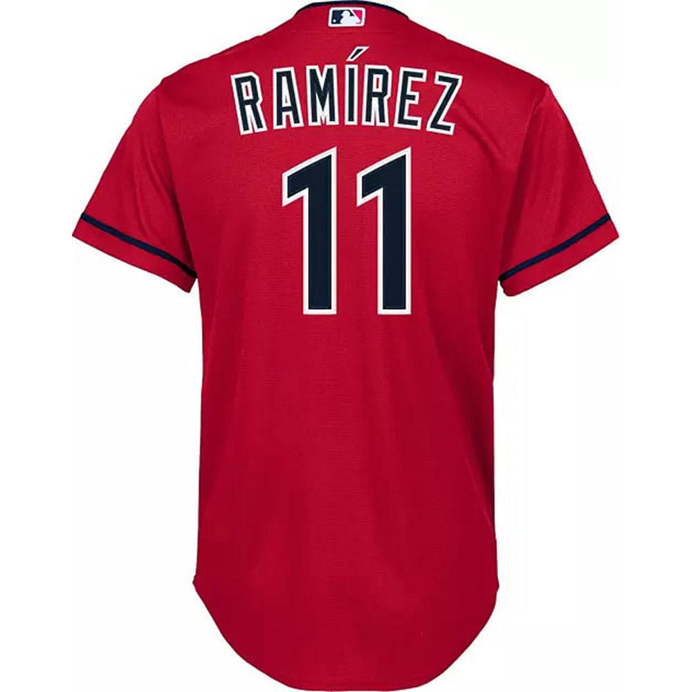 Youth Cleveland Guardians Jose Ramirez Cool Base Replica Alternate Jersey - Red - vstockx