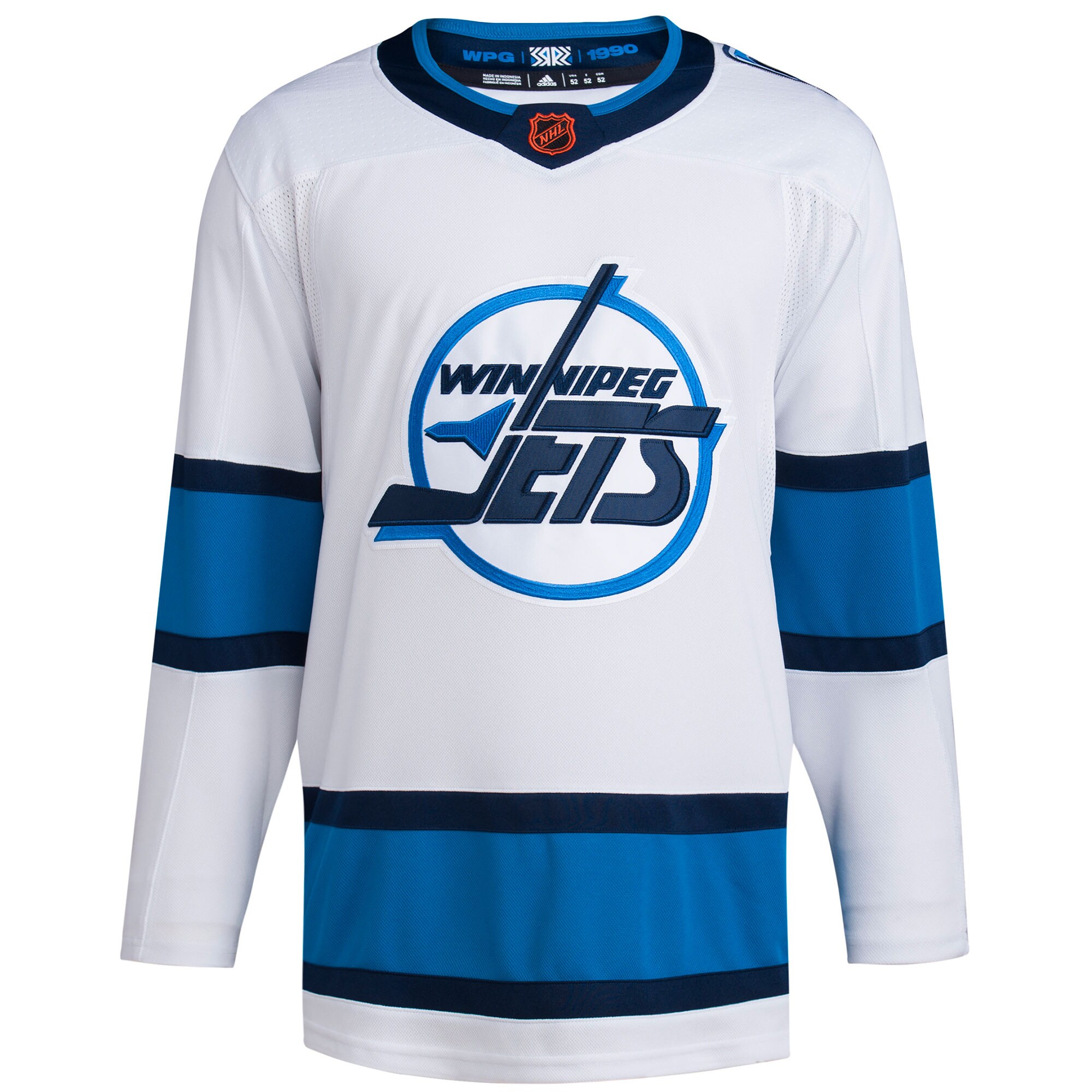 Winnipeg Jets adidas Reverse Retro 2.0 Authentic Blank Jersey - White - vstockx