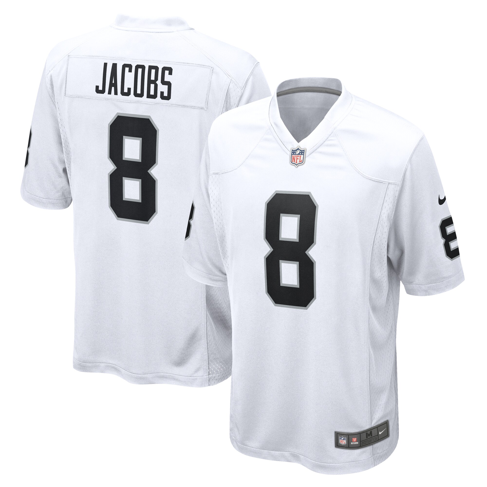 Josh Jacobs Las Vegas Raiders Nike Game Player Jersey - White - vstockx