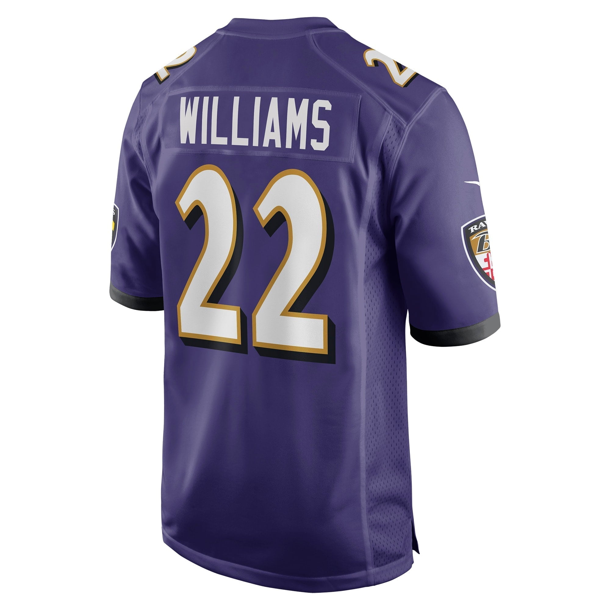 Men's Nike Damarion Williams Purple Baltimore Ravens Player Game Jersey - vstockx