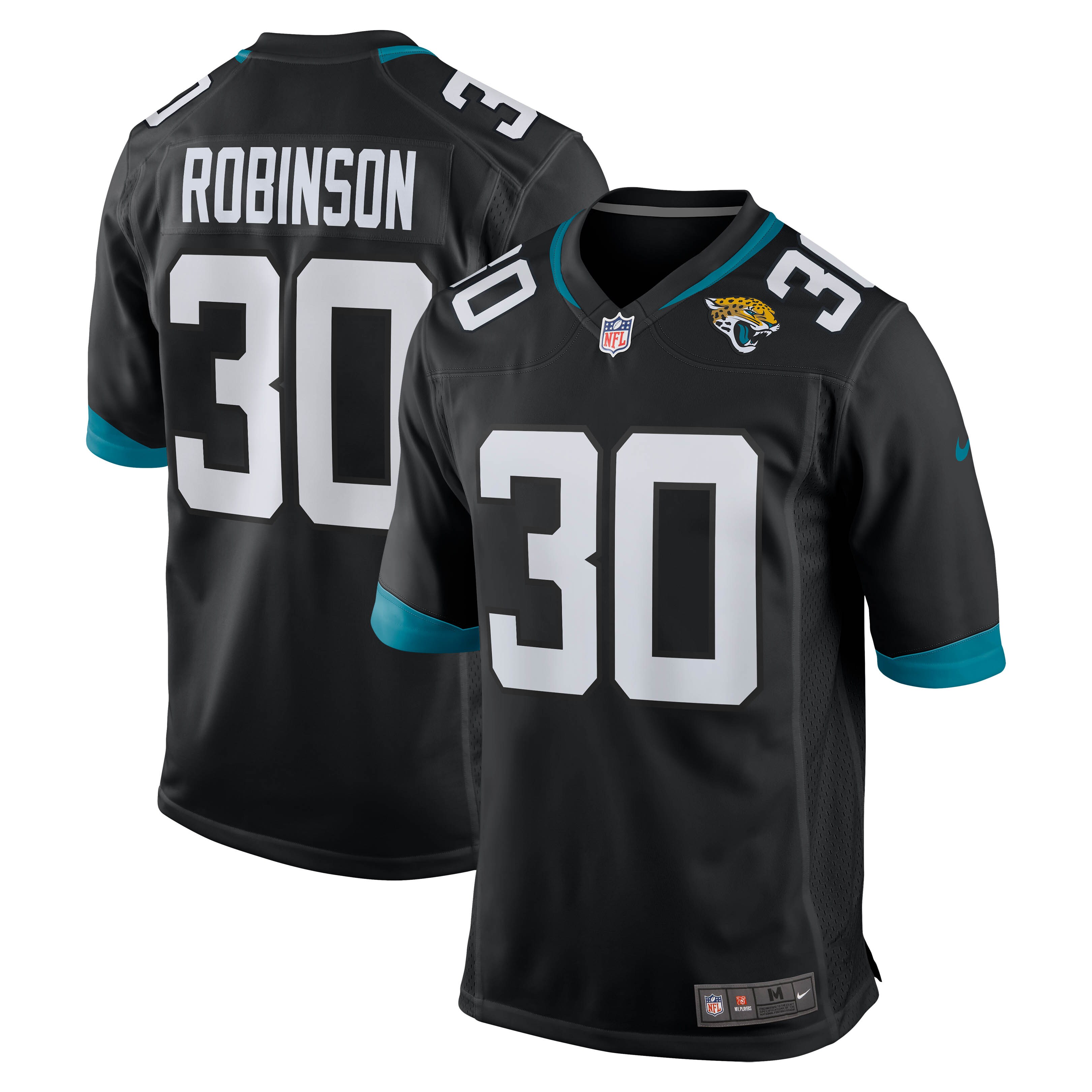 James Robinson Jacksonville Jaguars Nike Game Jersey - Black - vstockx