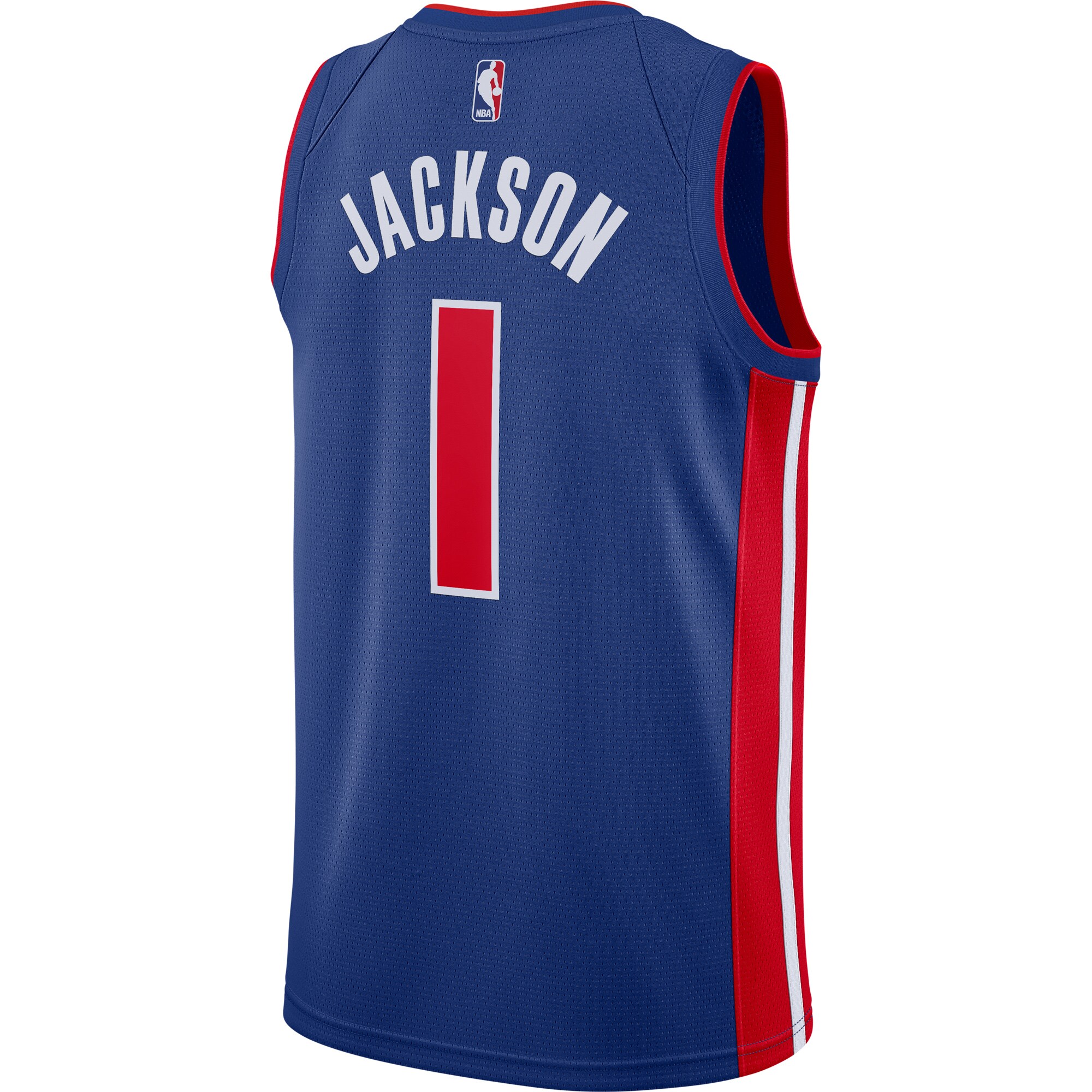 Reggie Jackson Detroit Pistons Nike Swingman Jersey Blue - Icon Edition - vstockx