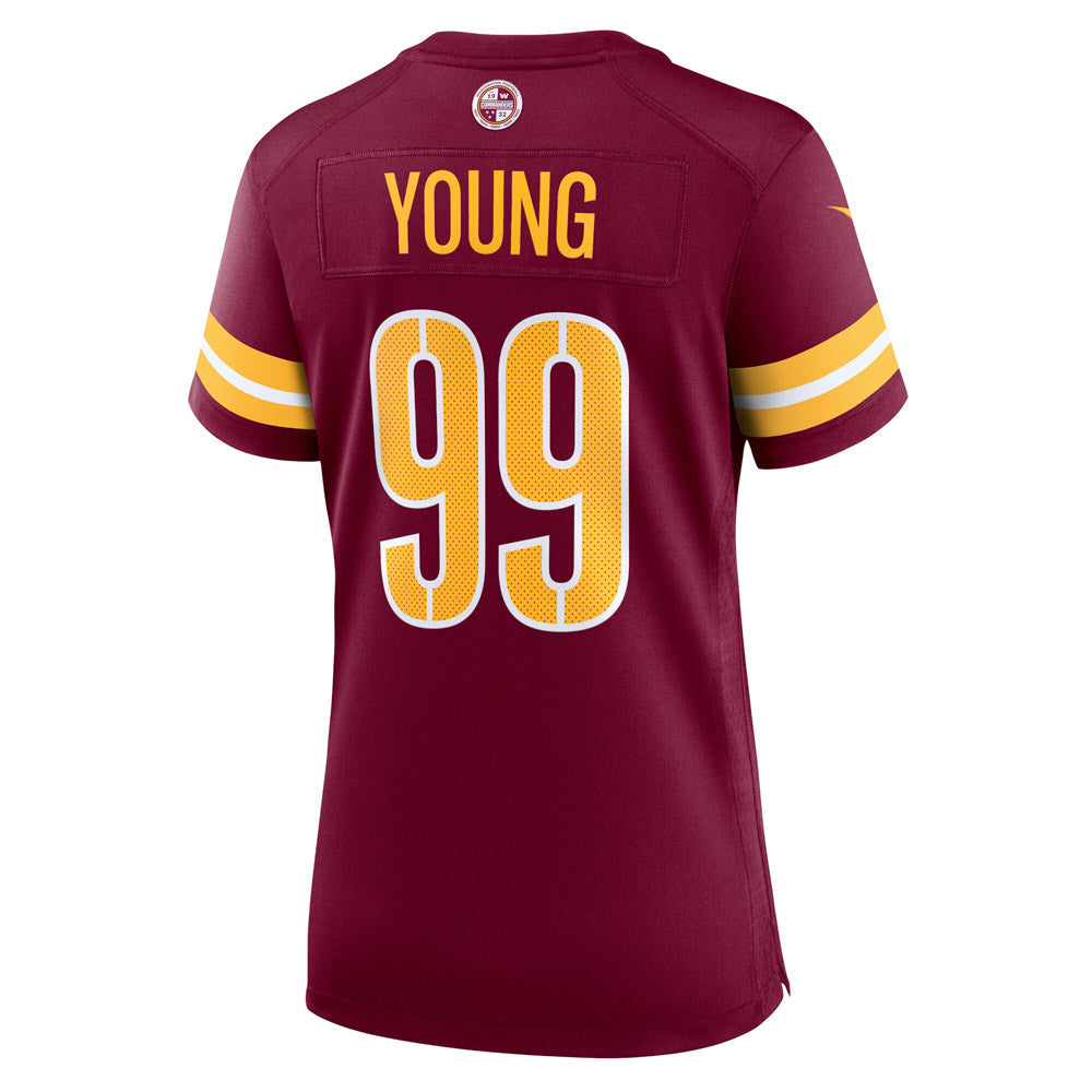 Women's Washington Commanders Chase Young Game Jersey Burgundy - vstockx