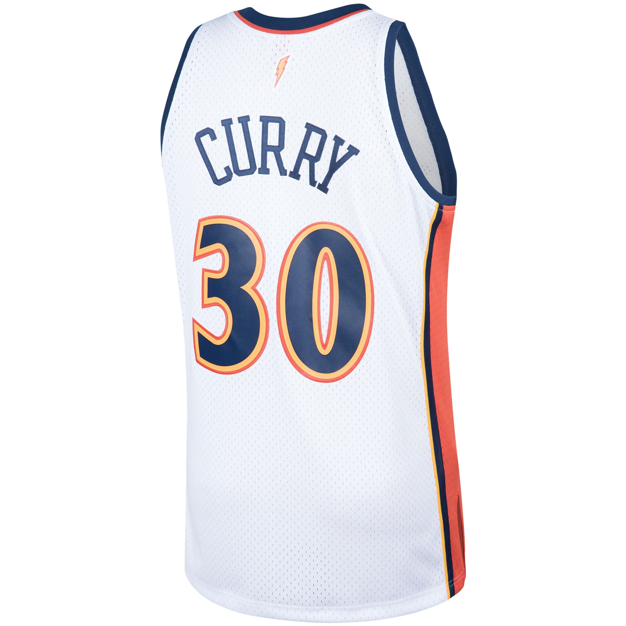 Stephen Curry Golden State Warriors Mitchell & Ness Hardwood Classics Swingman Jersey - White - vstockx