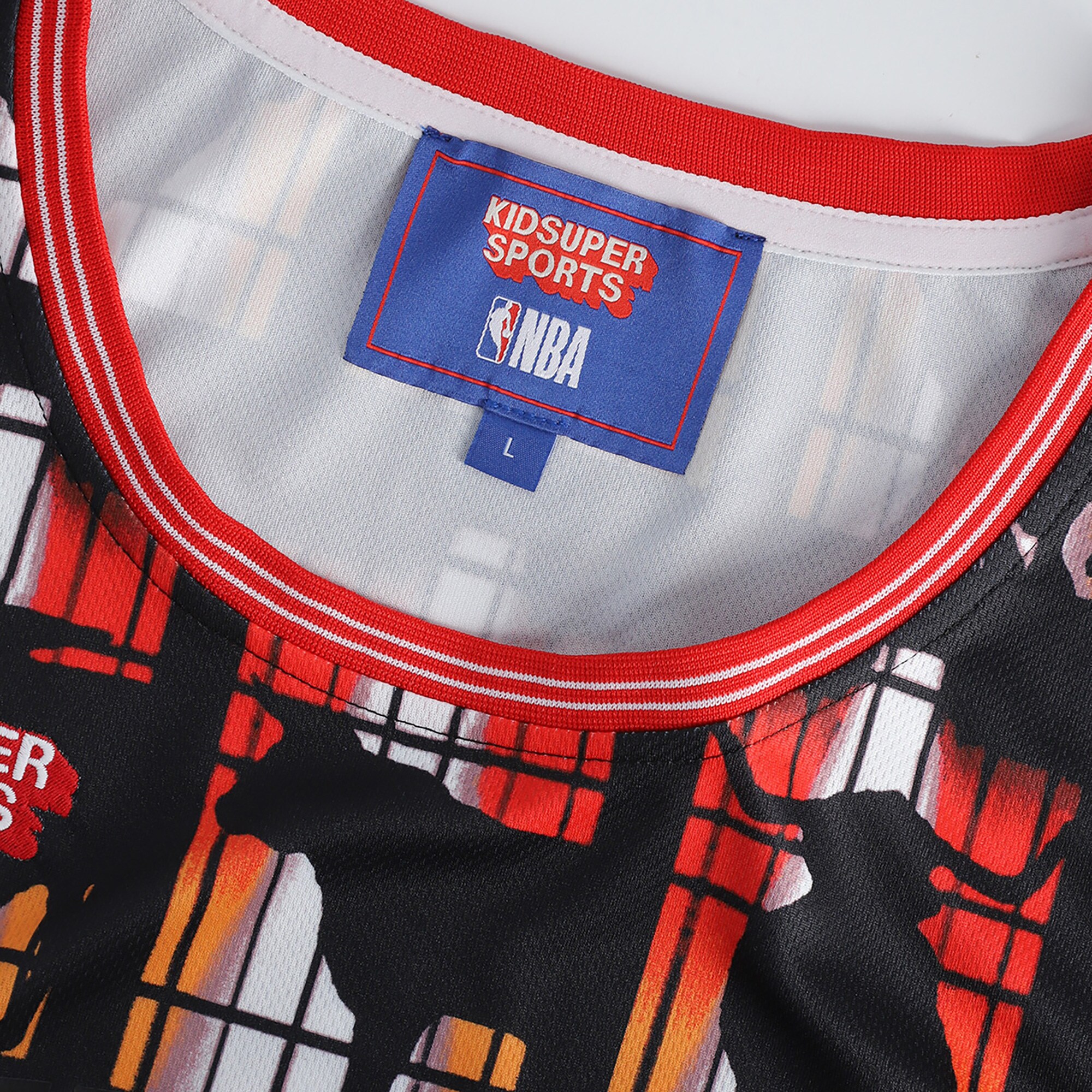 Chicago Bulls NBA & KidSuper Studios by Fanatics Unisex Hometown Jersey - Red - vstockx
