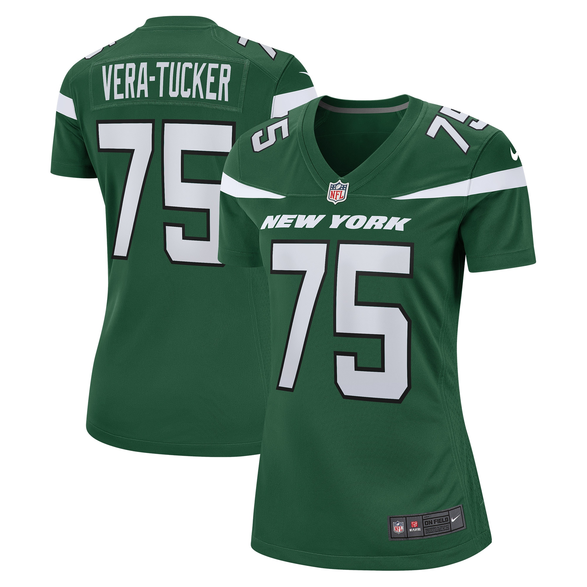 Alijah Vera-Tucker New York Jets Nike Women's Game Player Jersey - Gotham Green - vstockx