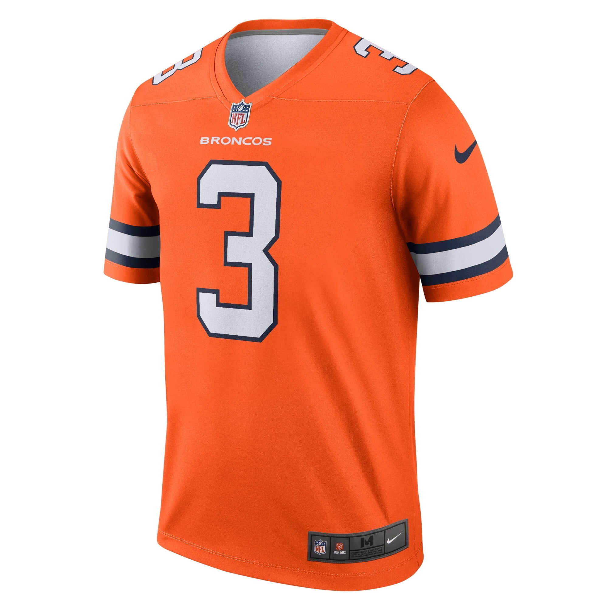 Men's Nike Russell Wilson Orange Denver Broncos Alternate Legend Jersey - vstockx