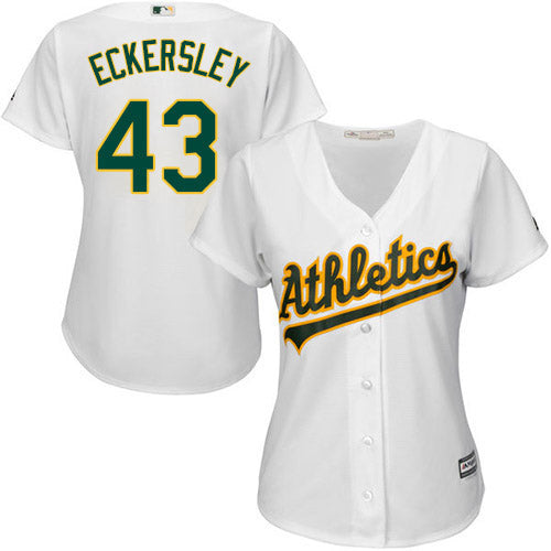 Women's Oakland Athletics Dennis Eckersley Replica Home Jersey - White - vstockx