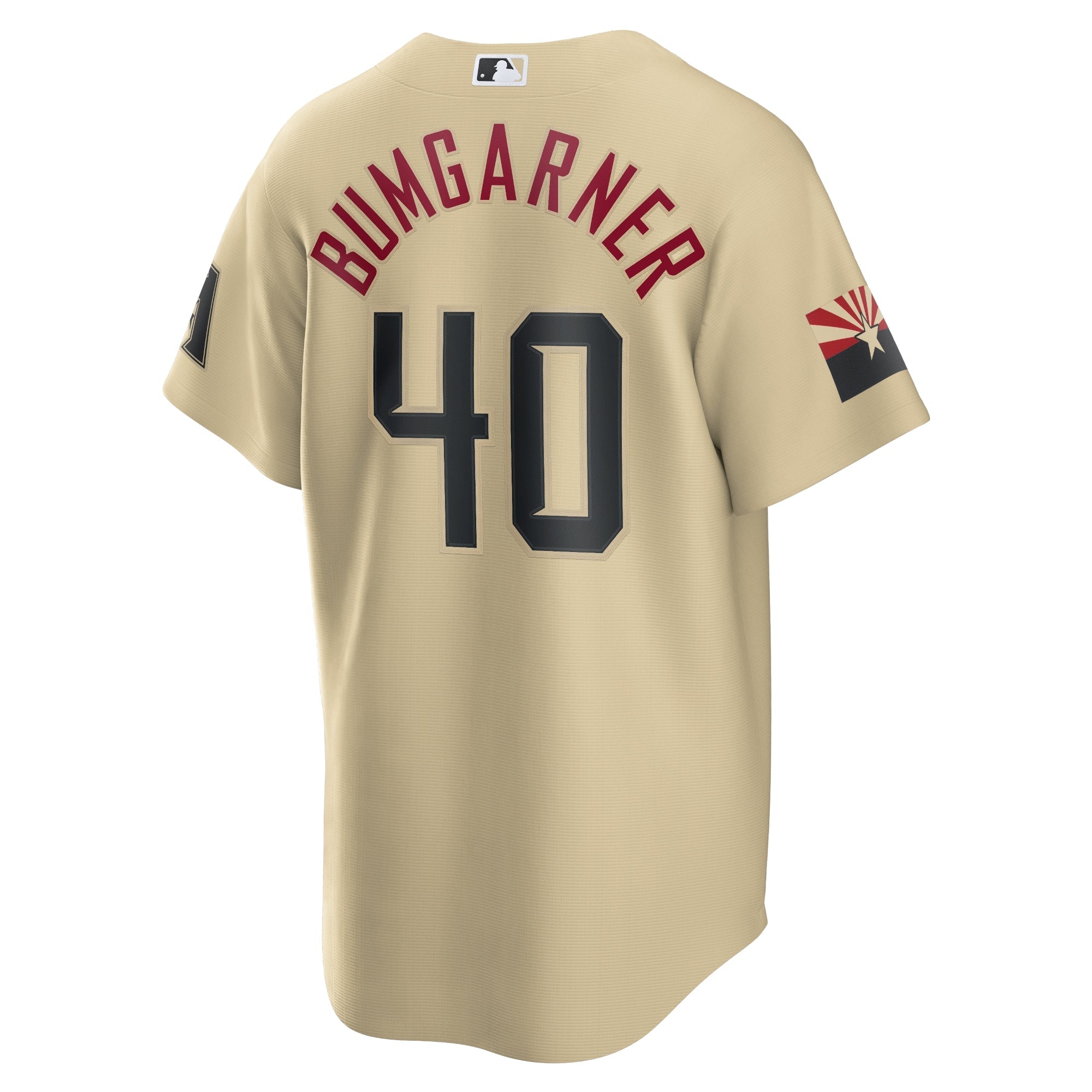 Men's Nike Madison Bumgarner Sand Arizona Diamondbacks City Connect Replica Player Jersey - vstockx