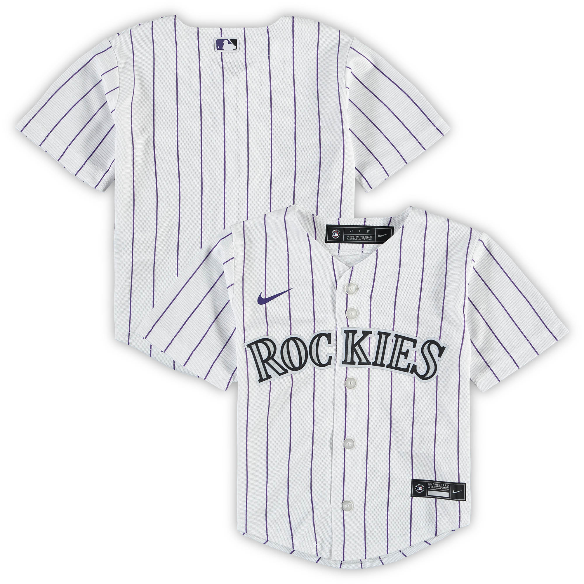 Colorado Rockies Nike Toddler Replica Team Jersey - White - vstockx