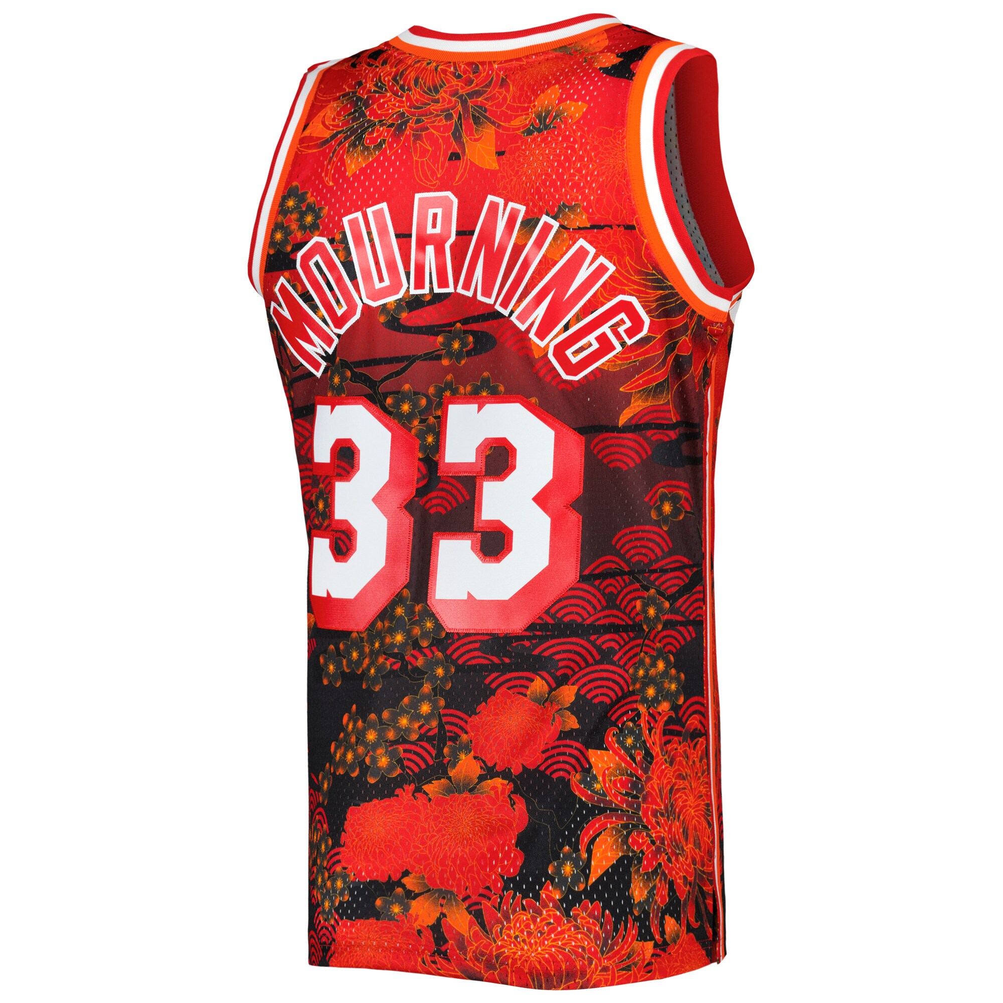 Alonzo Mourning Miami Heat Mitchell & Ness Hardwood Classics Lunar New Year Swingman Jersey - Red - vstockx