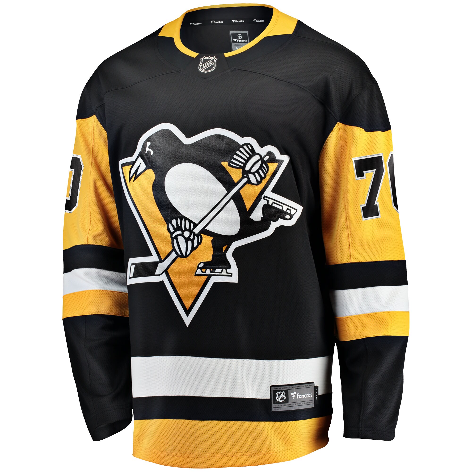 Louis Domingue Pittsburgh Penguins Fanatics Branded Home Breakaway Player Jersey - Black - vstockx