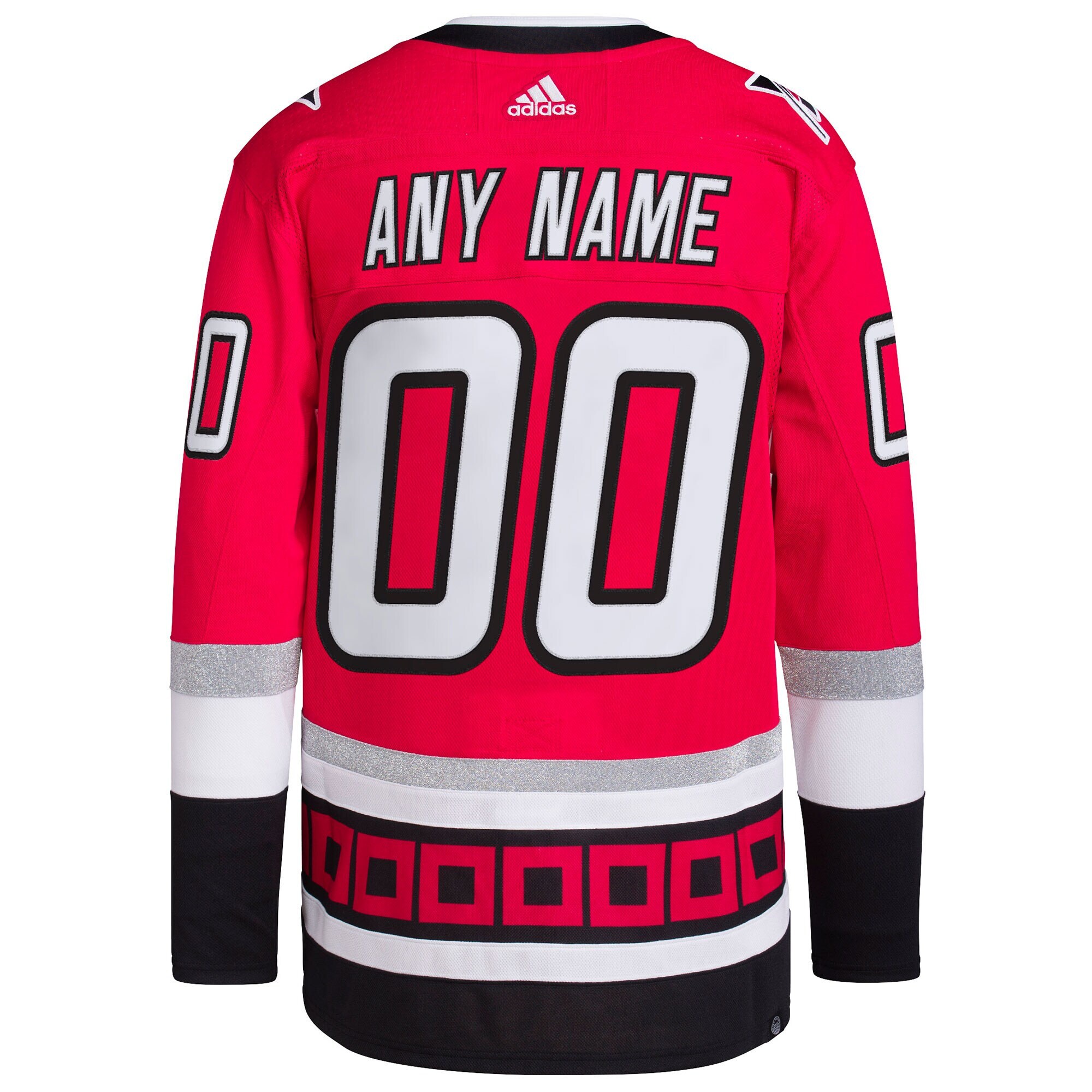 Carolina Hurricanes adidas 25th Anniversary Primegreen Authentic Pro Custom Jersey - Red - vstockx
