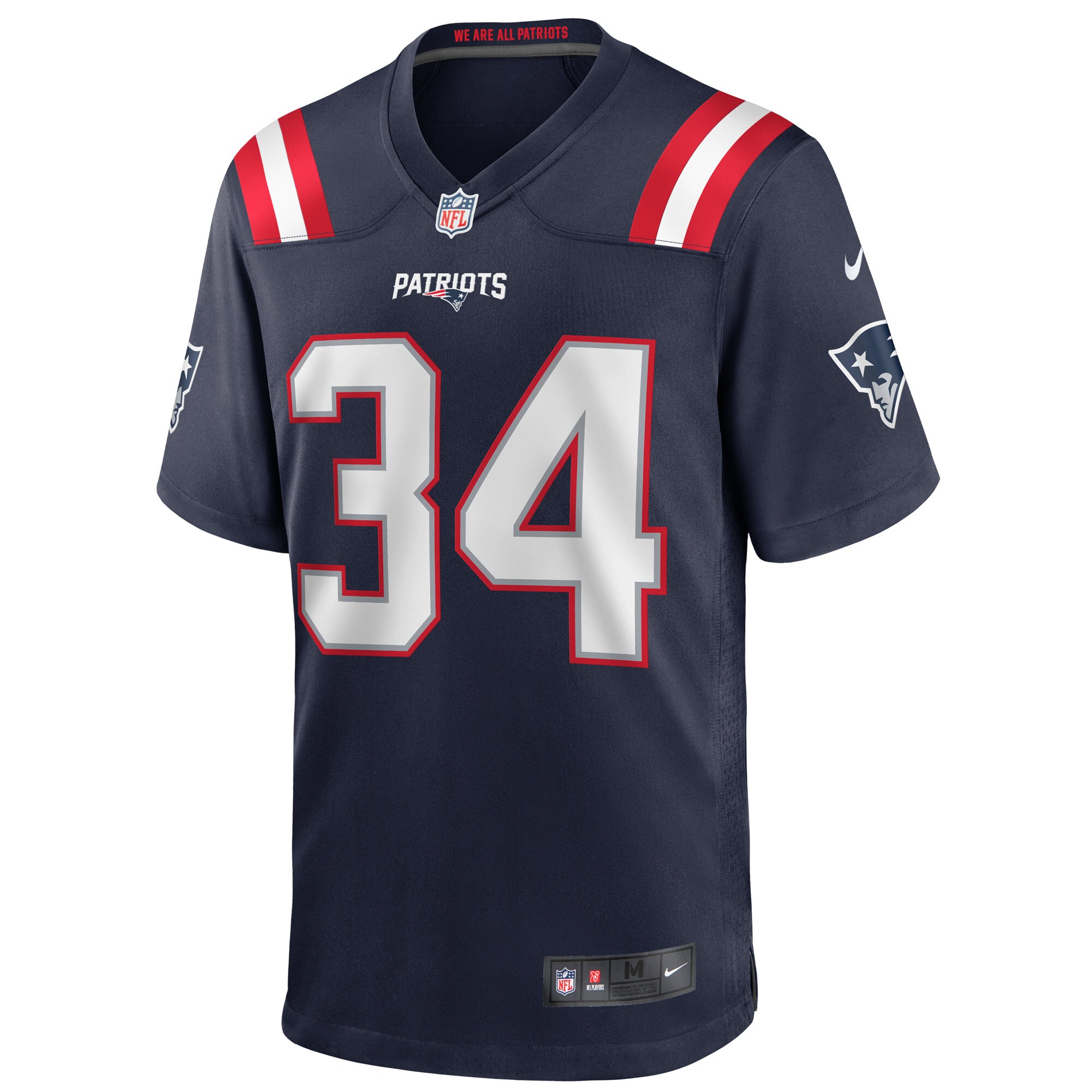 Rex Burkhead New England Patriots Nike Game Jersey - Navy - vstockx