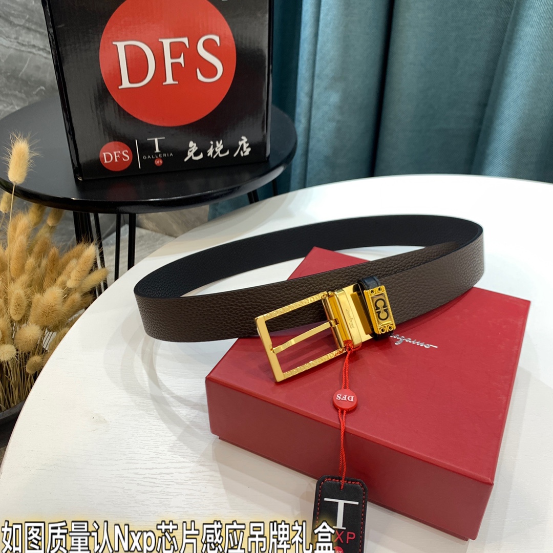 Streetwear Belt Ferragamo 319399 size:3.5cm - vstockx