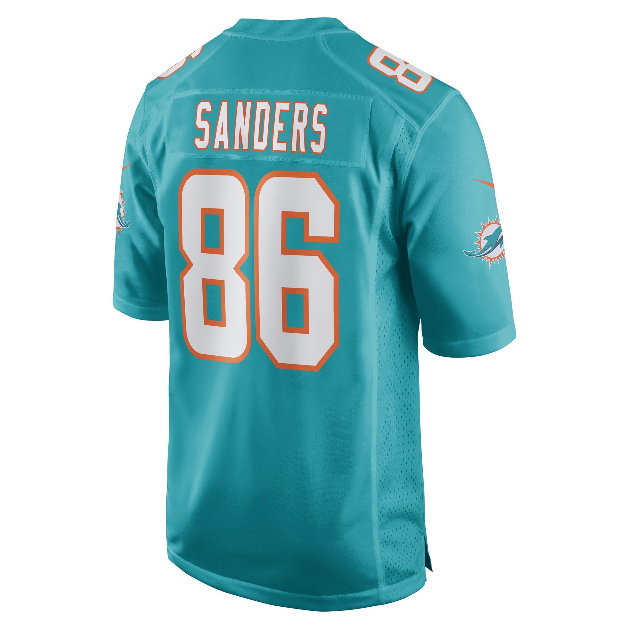 Men's Nike Braylon Sanders Aqua Miami Dolphins Game Player Jersey - vstockx