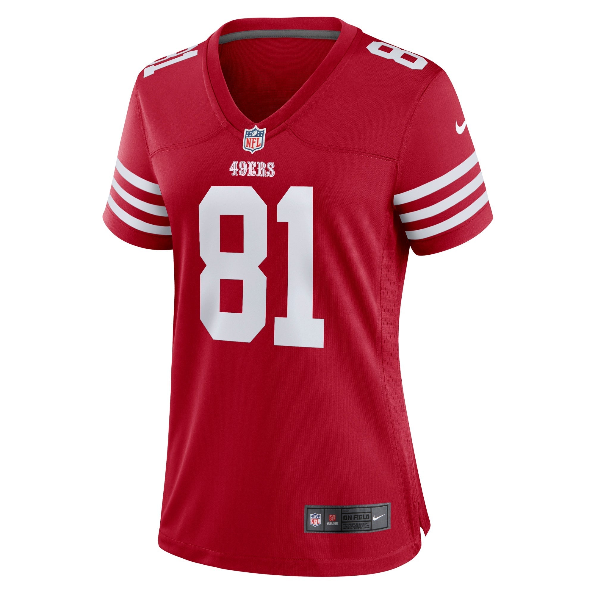 Women's Nike Cameron Latu Scarlet San Francisco 49ers Team Game Jersey - vstockx