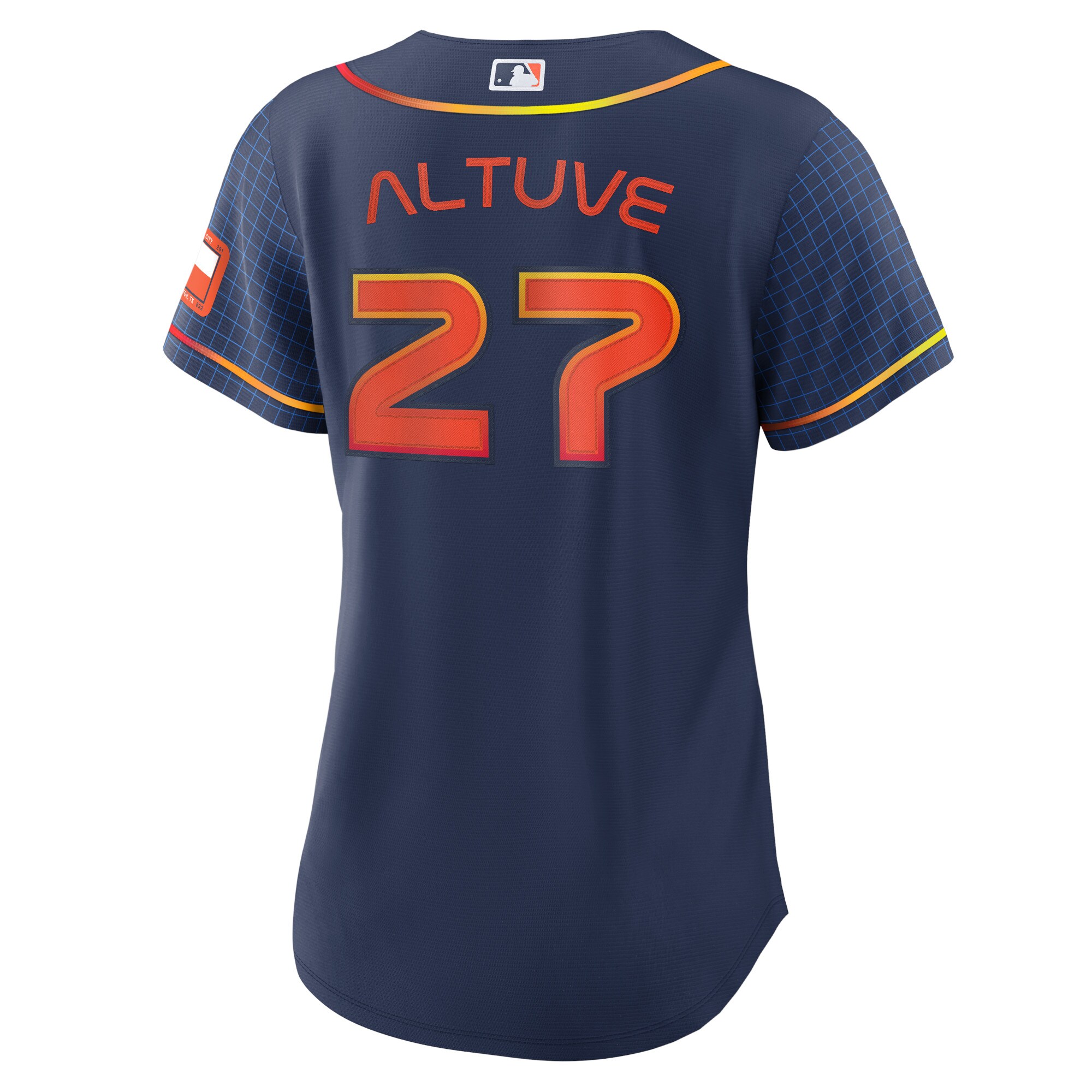 Jose Altuve Houston Astros Nike Women's 2022 City Connect Replica Player Jersey - Navy - vstockx