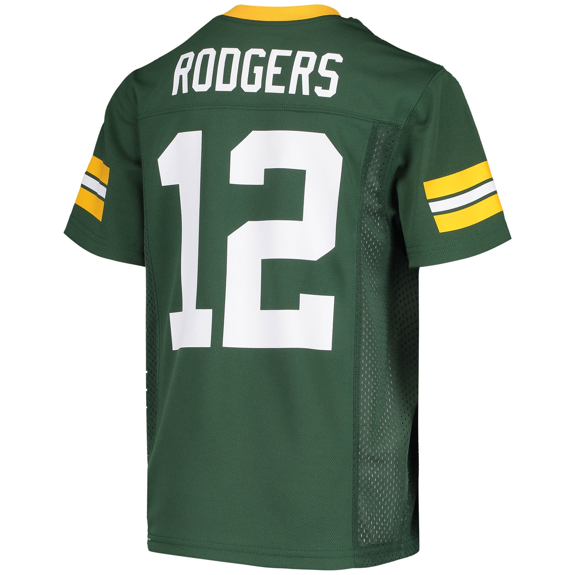 Aaron Rodgers Green Bay Packers Youth Replica Player Jersey - Green - vstockx
