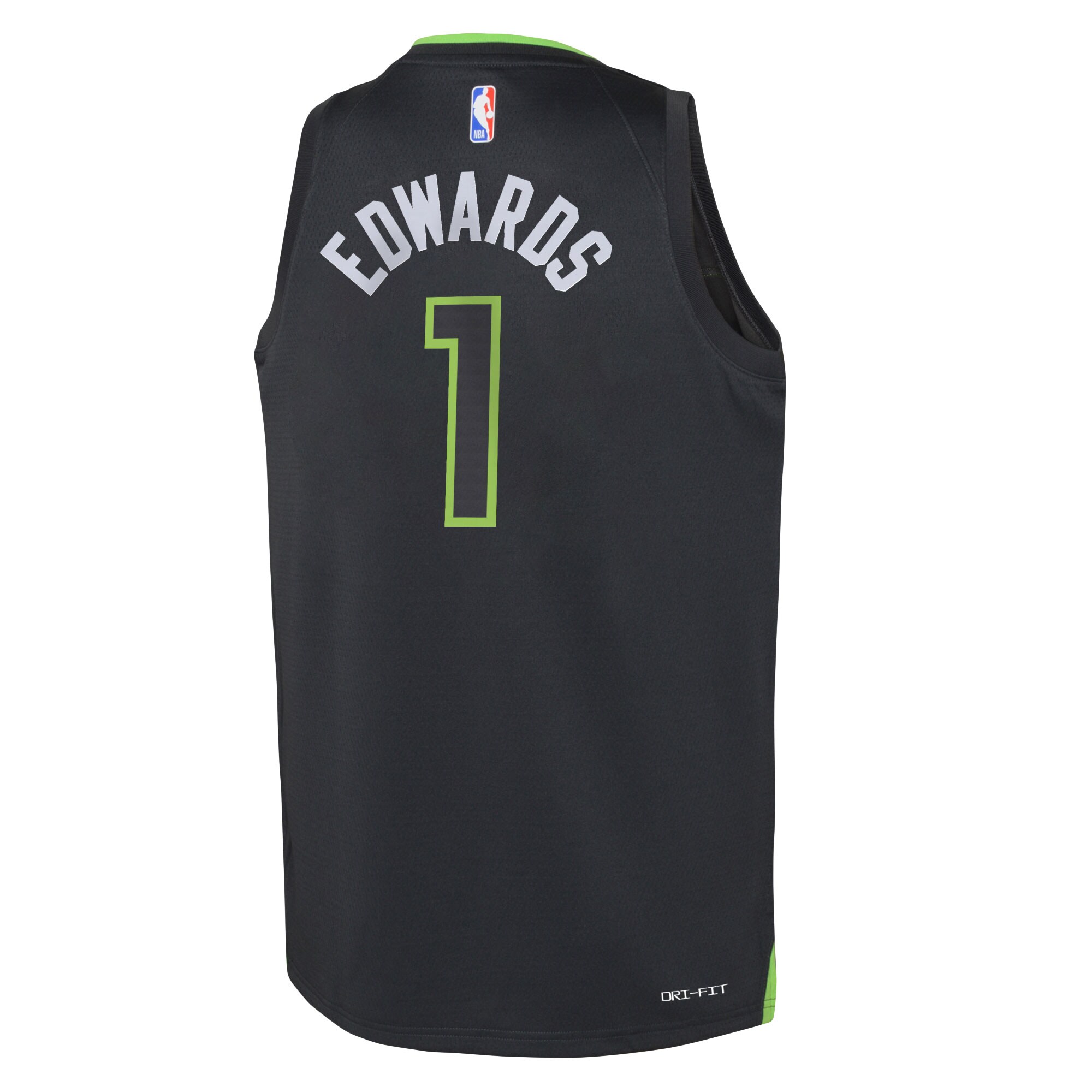 Anthony Edwards Minnesota Timberwolves Jordans Brand Youth Swingman Jersey - Statement Edition - Black - vstockx