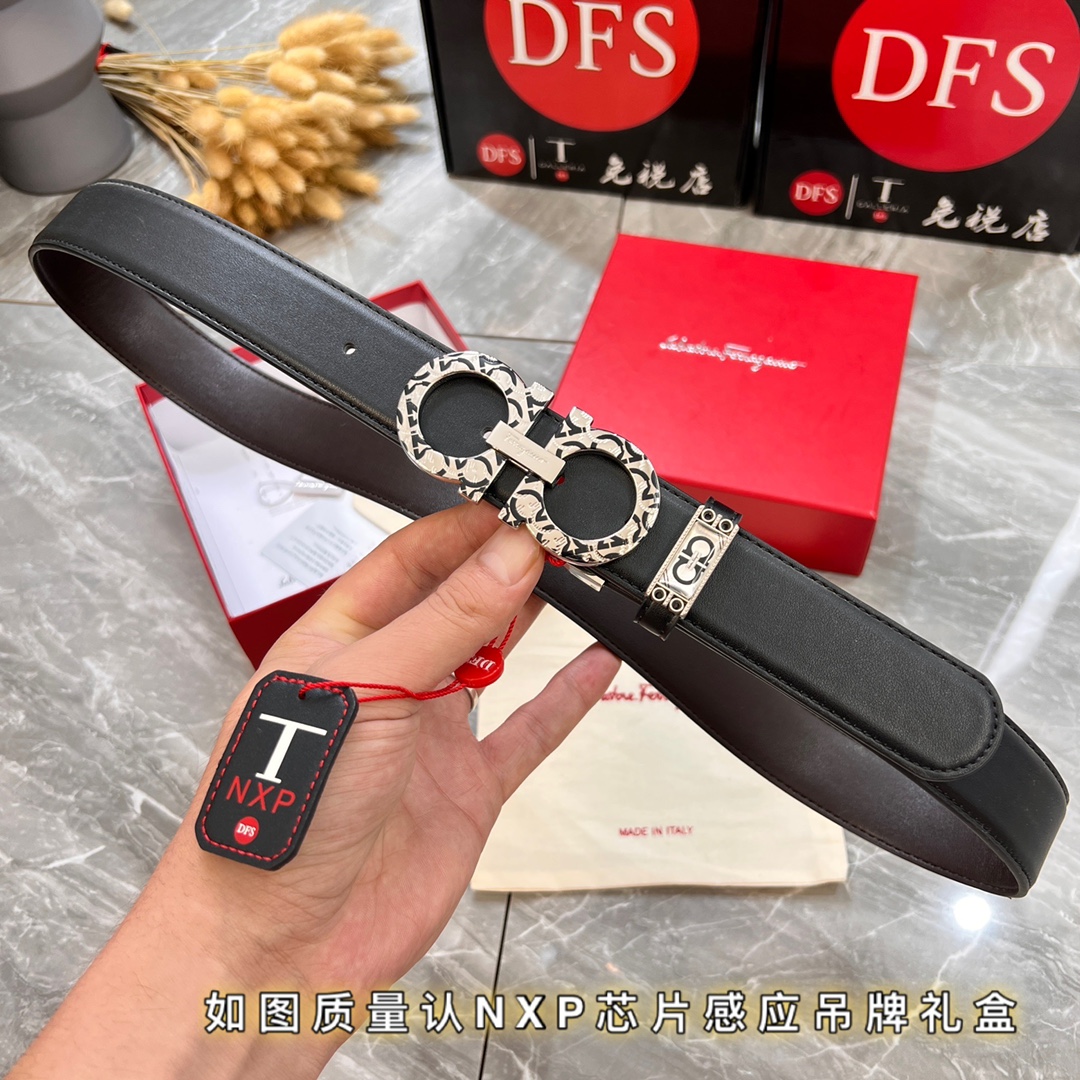 Streetwear Belt Ferragamo 319880 size:3.5cm - vstockx