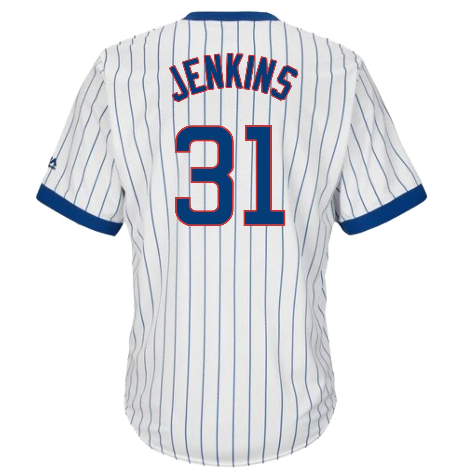 Fergie Jenkins Chicago Cubs Cooperstown White Pinstripe V-Neck Home Men's Jersey - vstockx