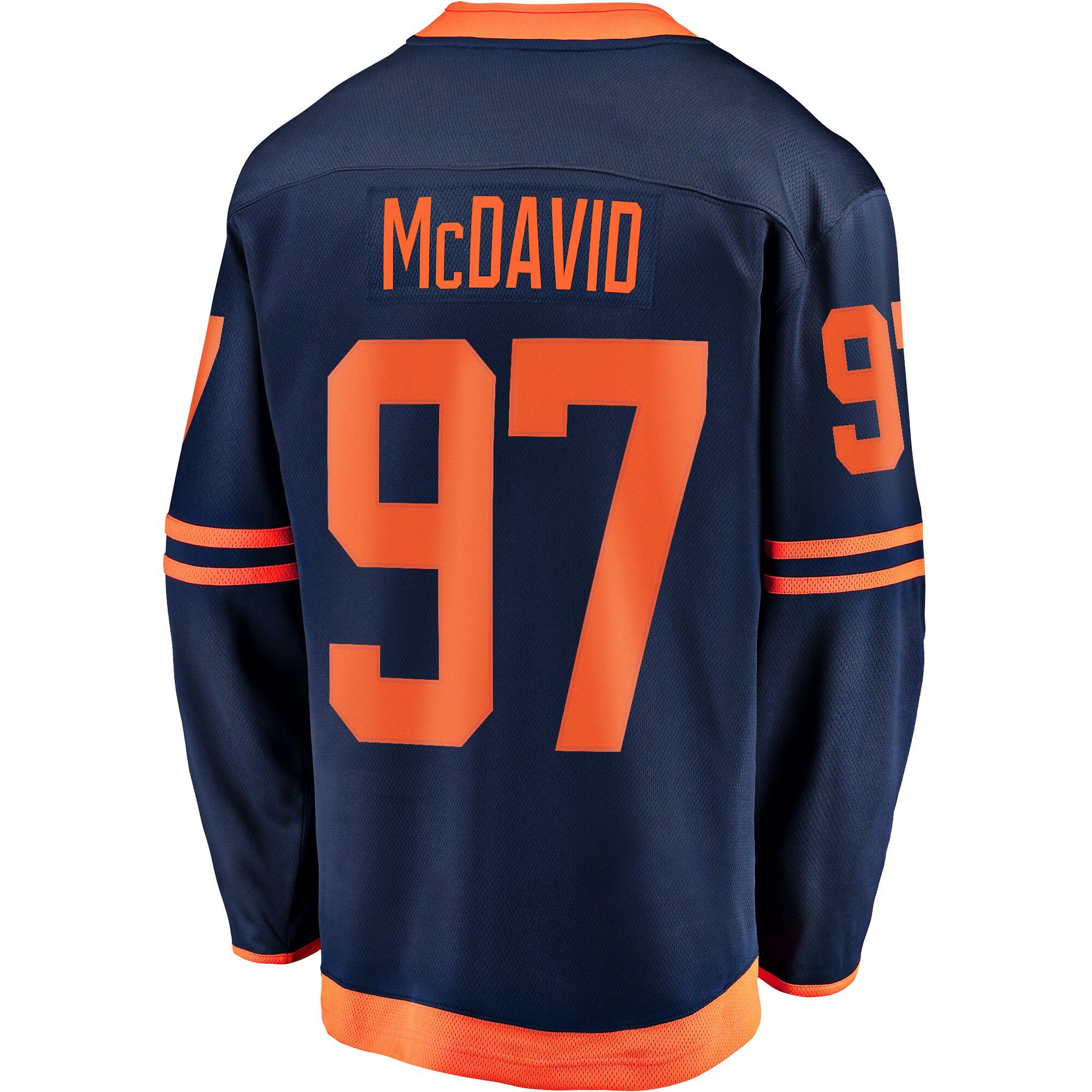 Connor McDavid Edmonton Oilers Fanatics Branded Alternate Premier Breakaway Player Jersey - Navy - vstockx