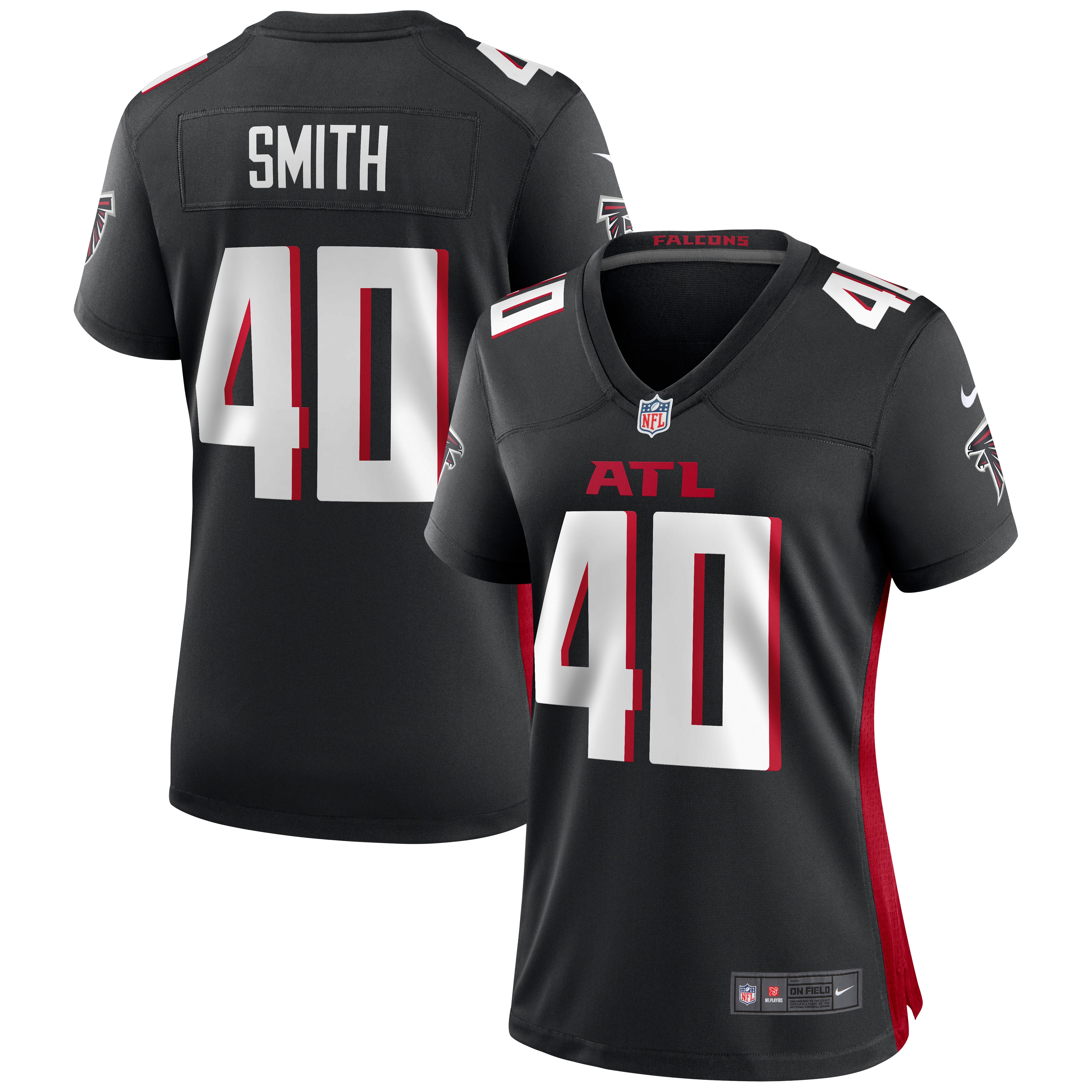 Keith Smith Atlanta Falcons Nike Women's Game Jersey - Black - vstockx