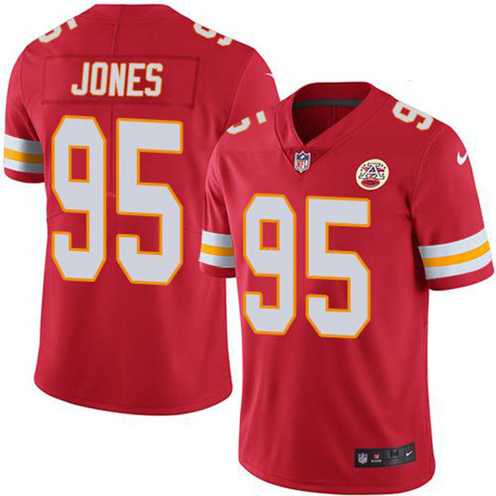 Youth Kansas City Chiefs Chris Jones Vapor Jersey - Red - vstockx