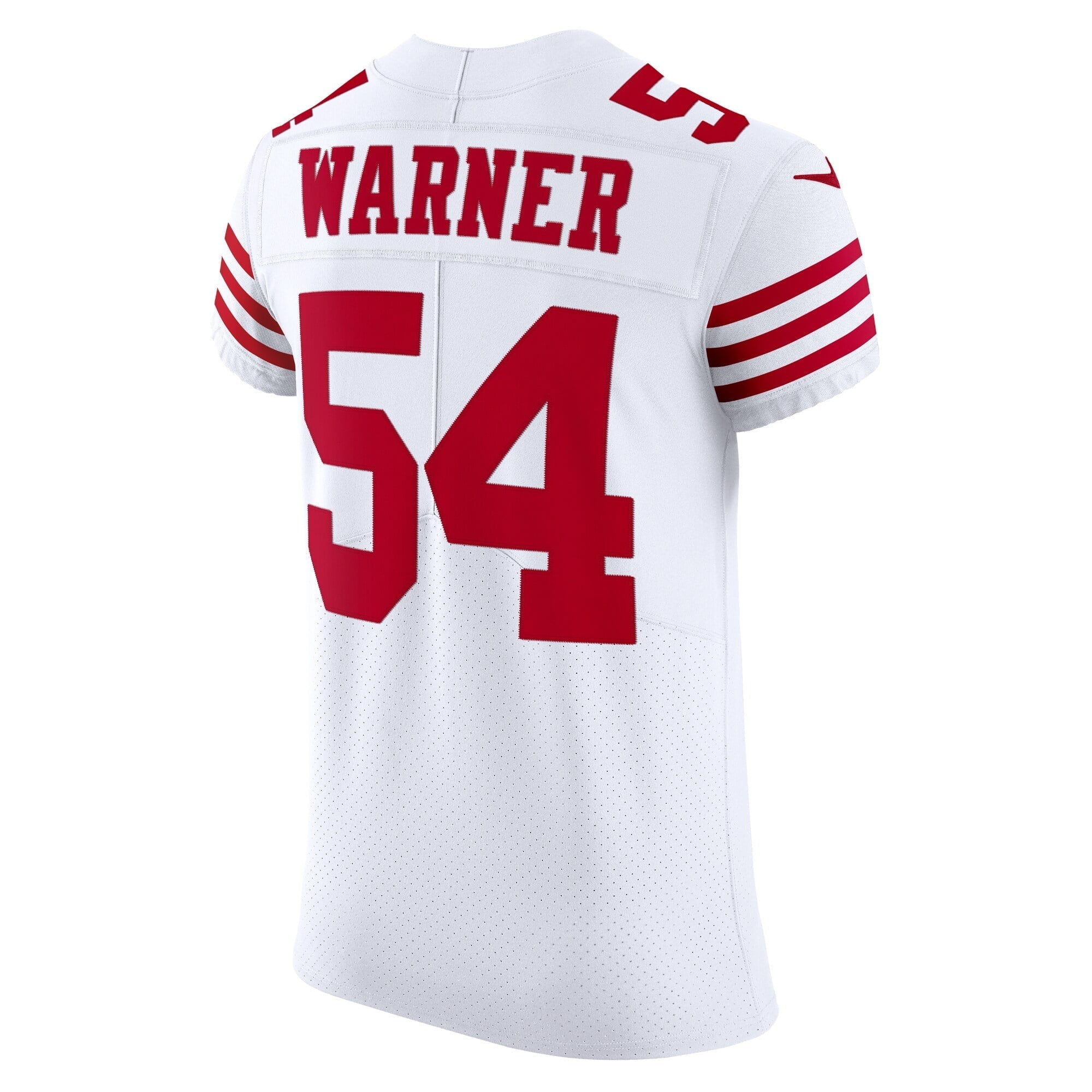 Men's Nike Fred Warner White San Francisco 49ers Vapor Elite Jersey - vstockx