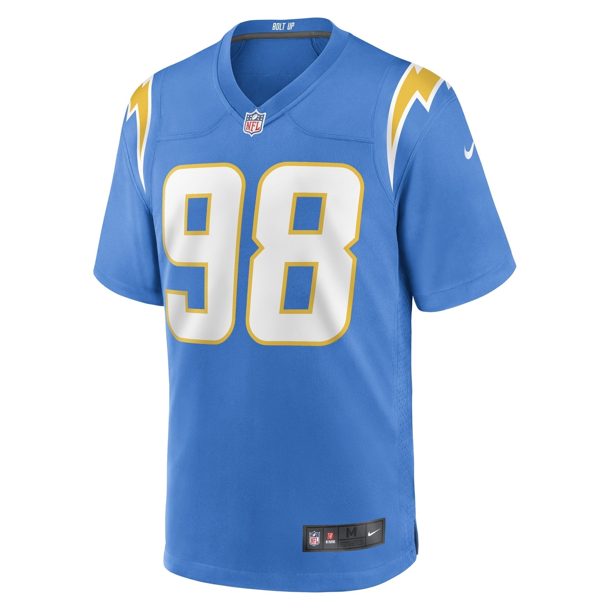Men's Nike Austin Johnson Powder Blue Los Angeles Chargers Game Player Jersey - vstockx