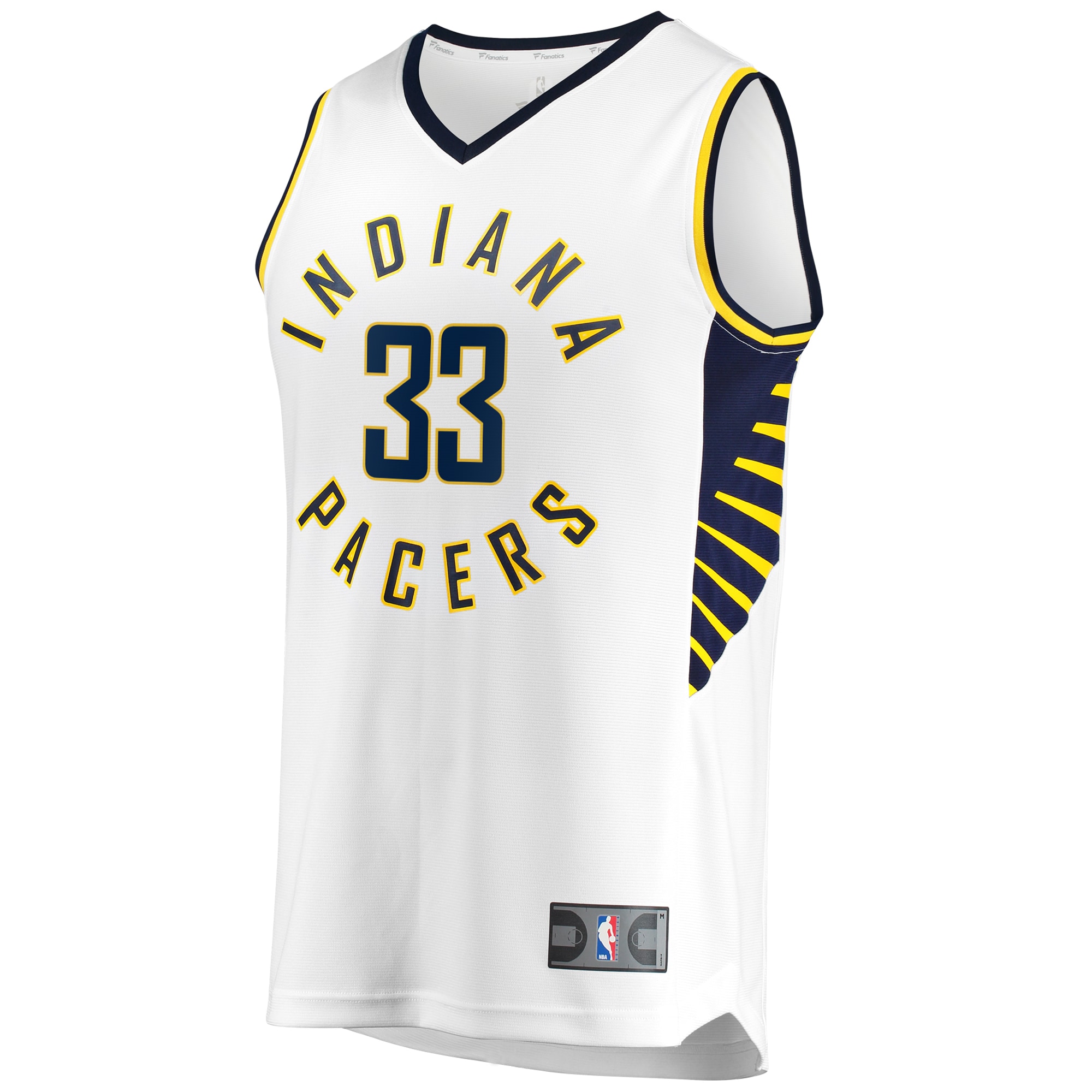 Myles Turner Indiana Pacers Fanatics Branded Fast Break Replica Jersey - Association Edition - White - vstockx