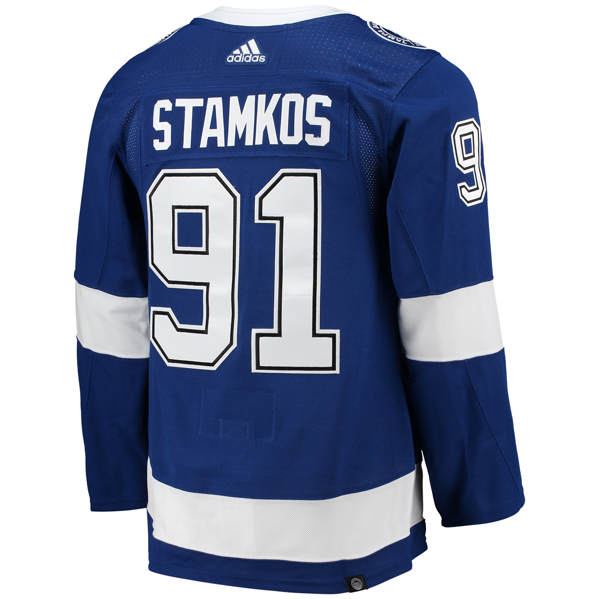 Steven Stamkos Tampa Bay Lightning adidas Home Primegreen Authentic Pro Player Jersey - Blue - vstockx