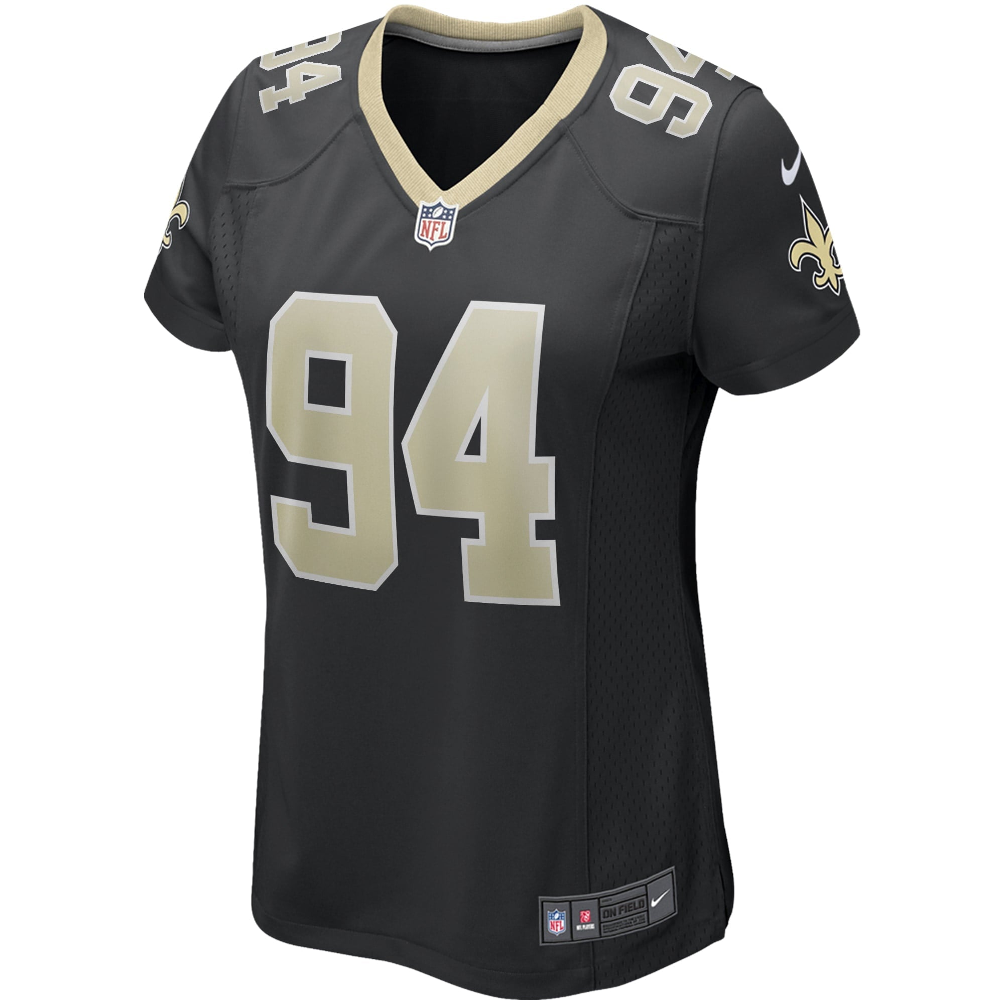 Women's Nike Cameron Jordans Black New Orleans Saints Game Jersey - vstockx