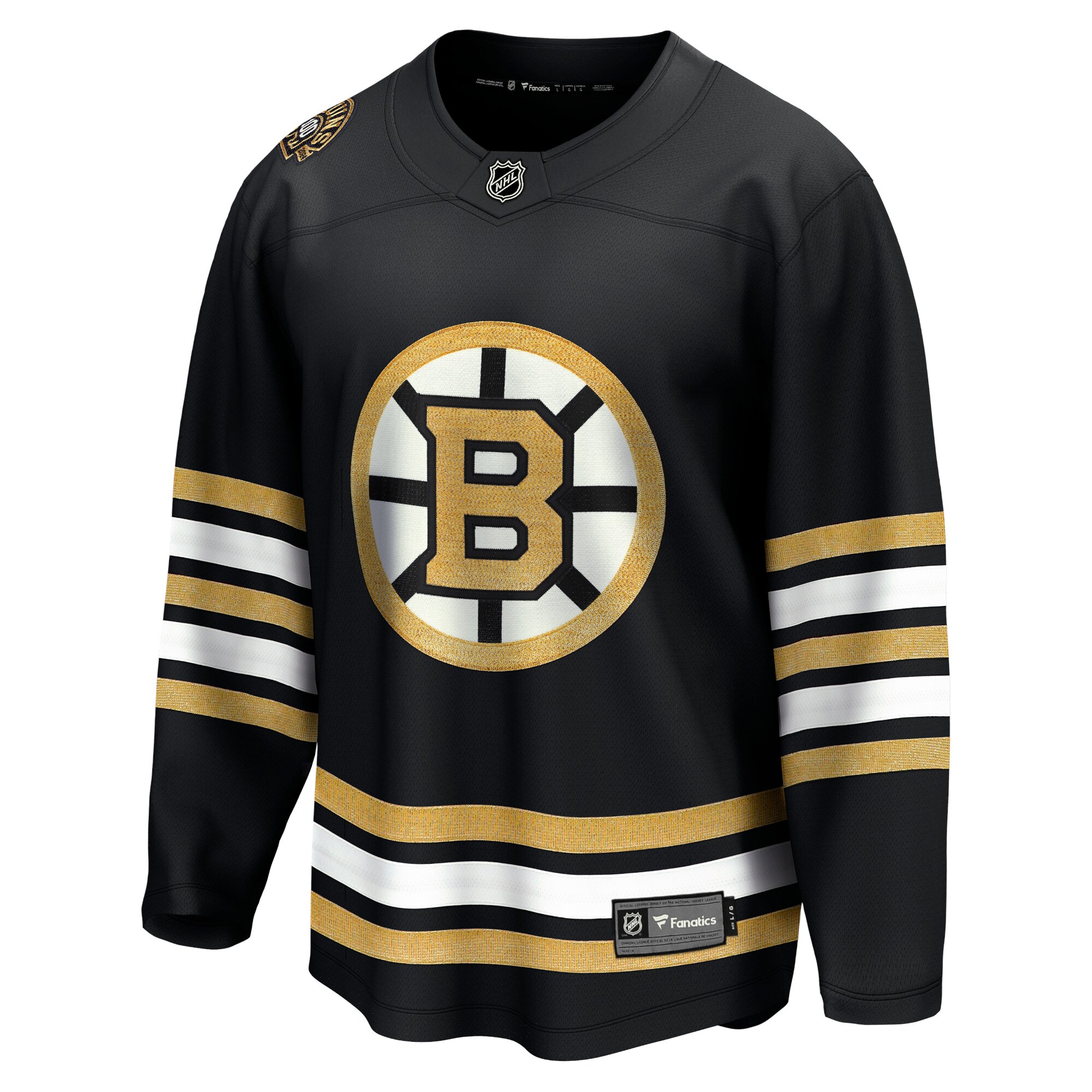 Boston Bruins Fanatics Branded 100th Anniversary Premier Breakaway Jersey - Black - vstockx