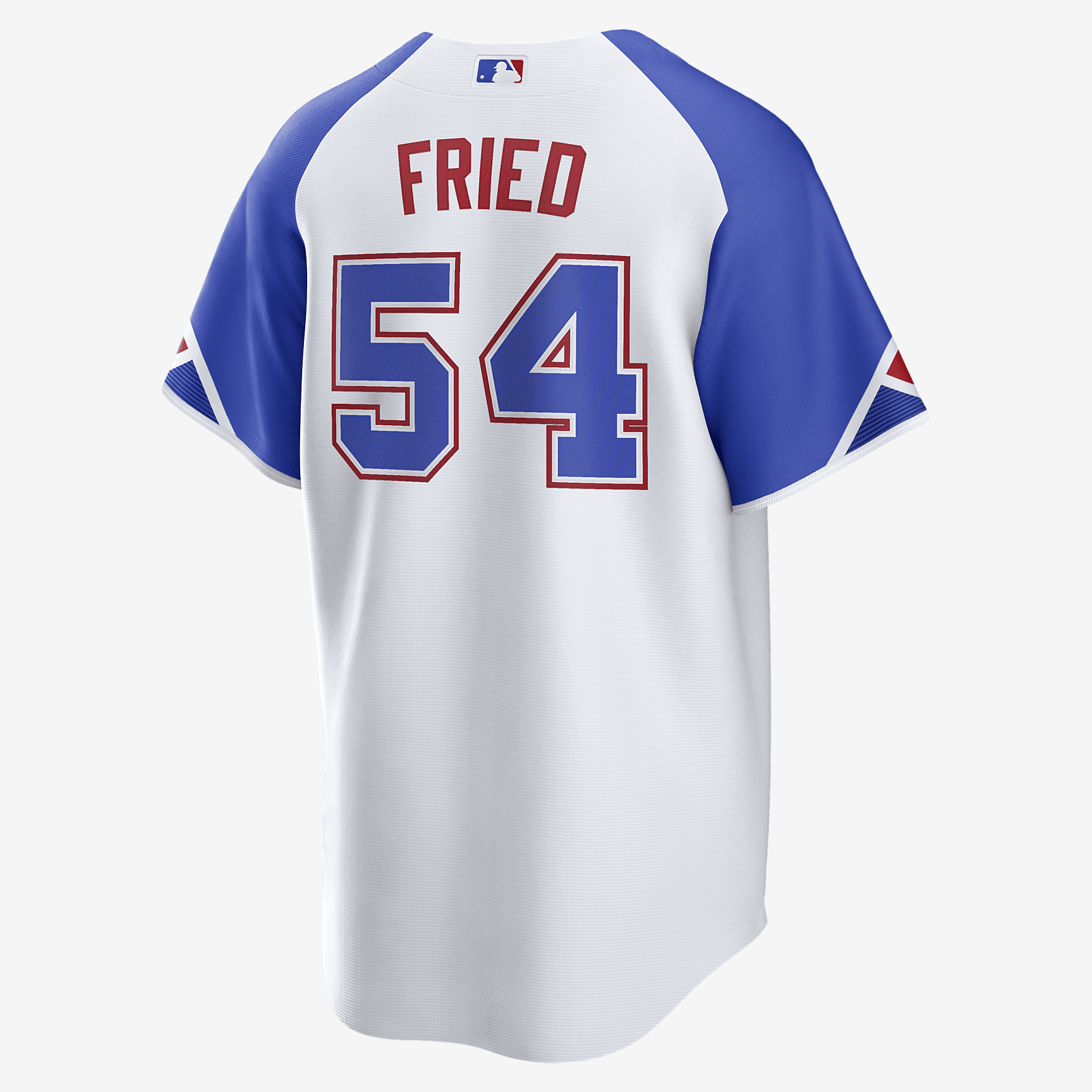 MLB Atlanta Braves City Connect (Max Fried) Men's Replica Baseball Jersey - White/Royal Blue - vstockx