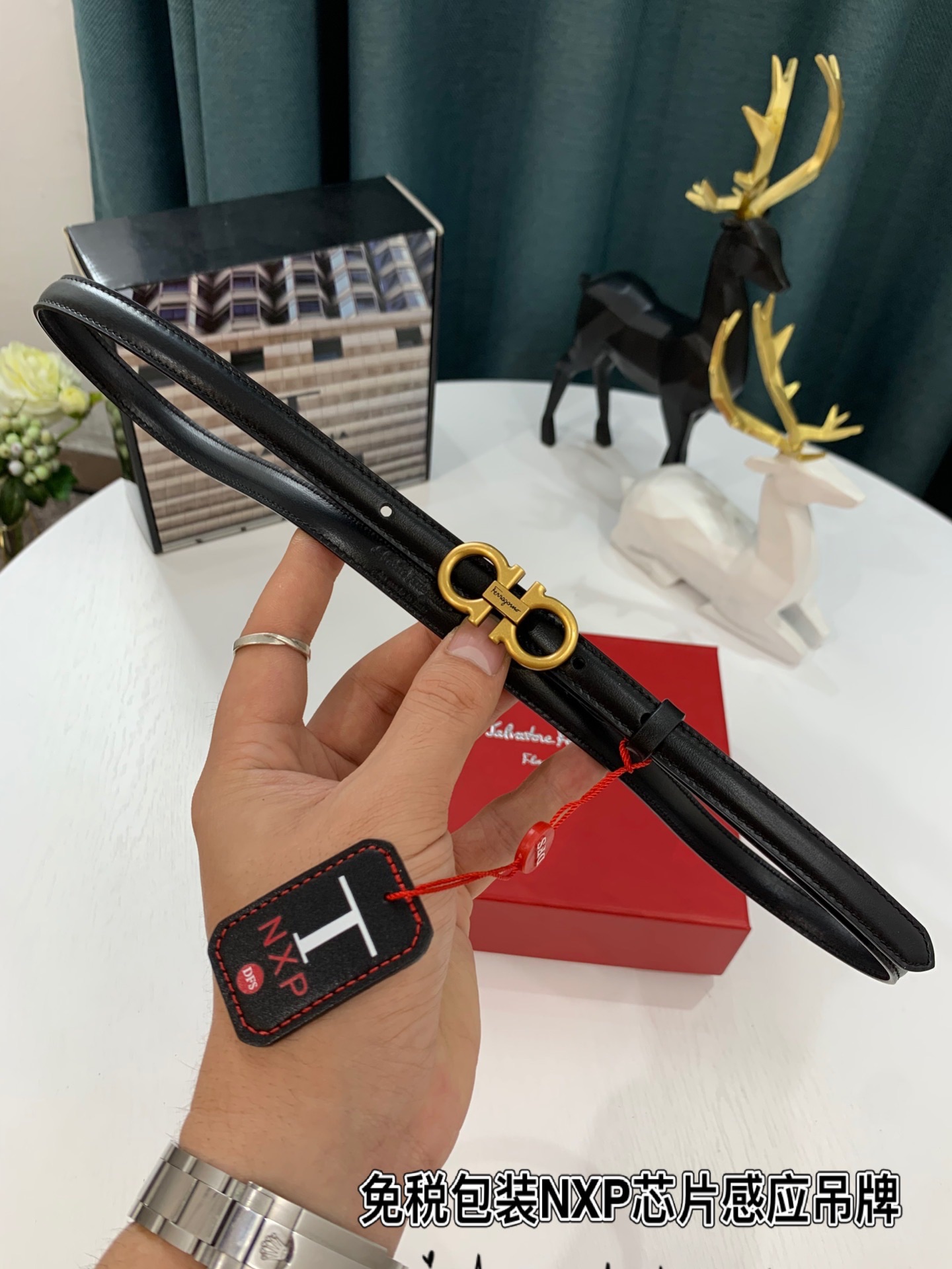 Streetwear Belt Ferragamo 319165 size:3.5cm - vstockx