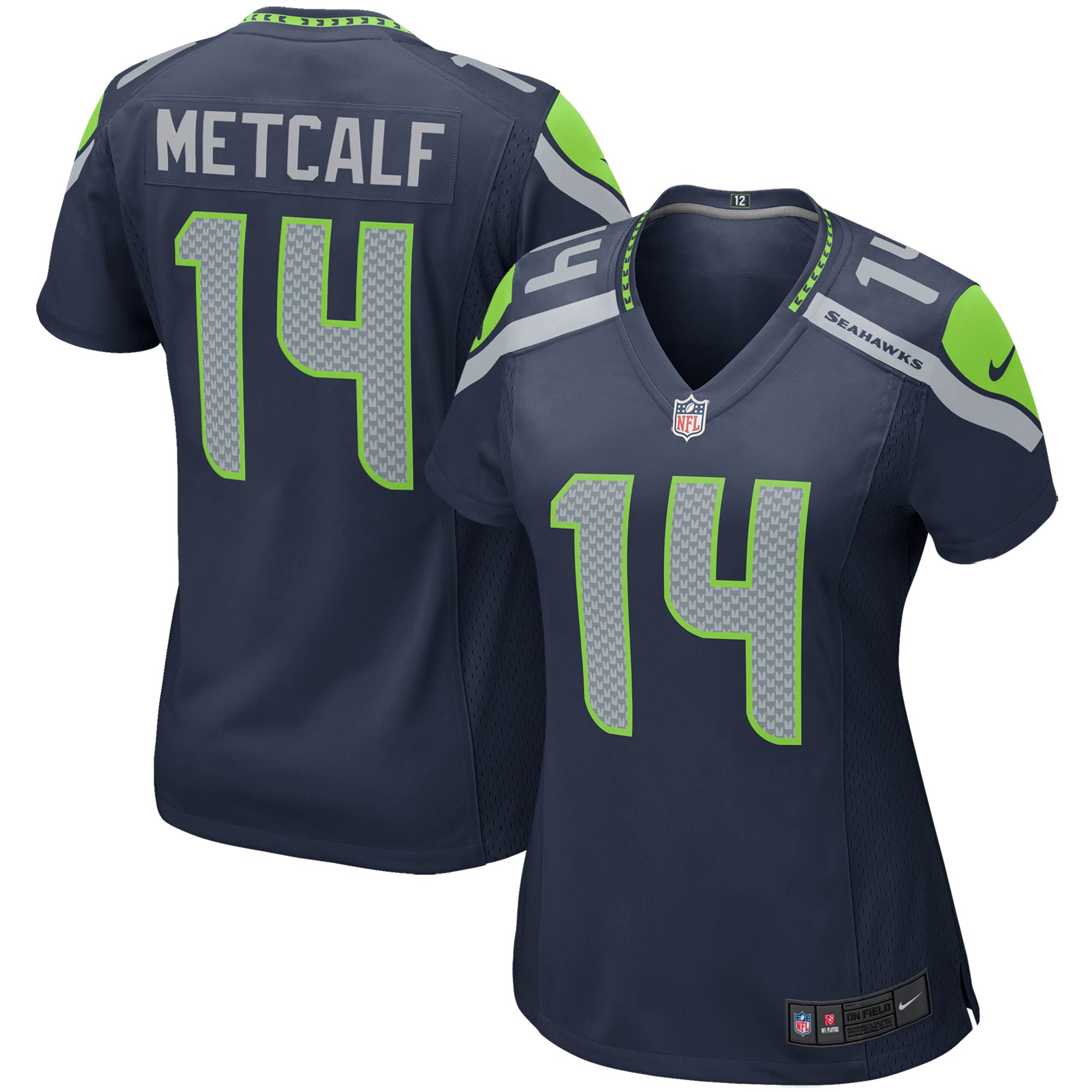 DK Metcalf Seattle Seahawks Nike Women's Game Player Jersey - College Navy - vstockx