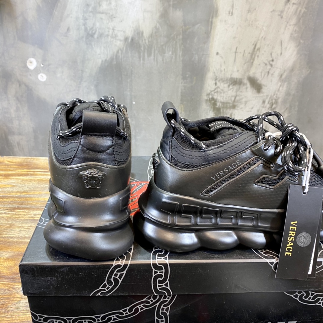 Versace Chain Reaction Black - vstockx
