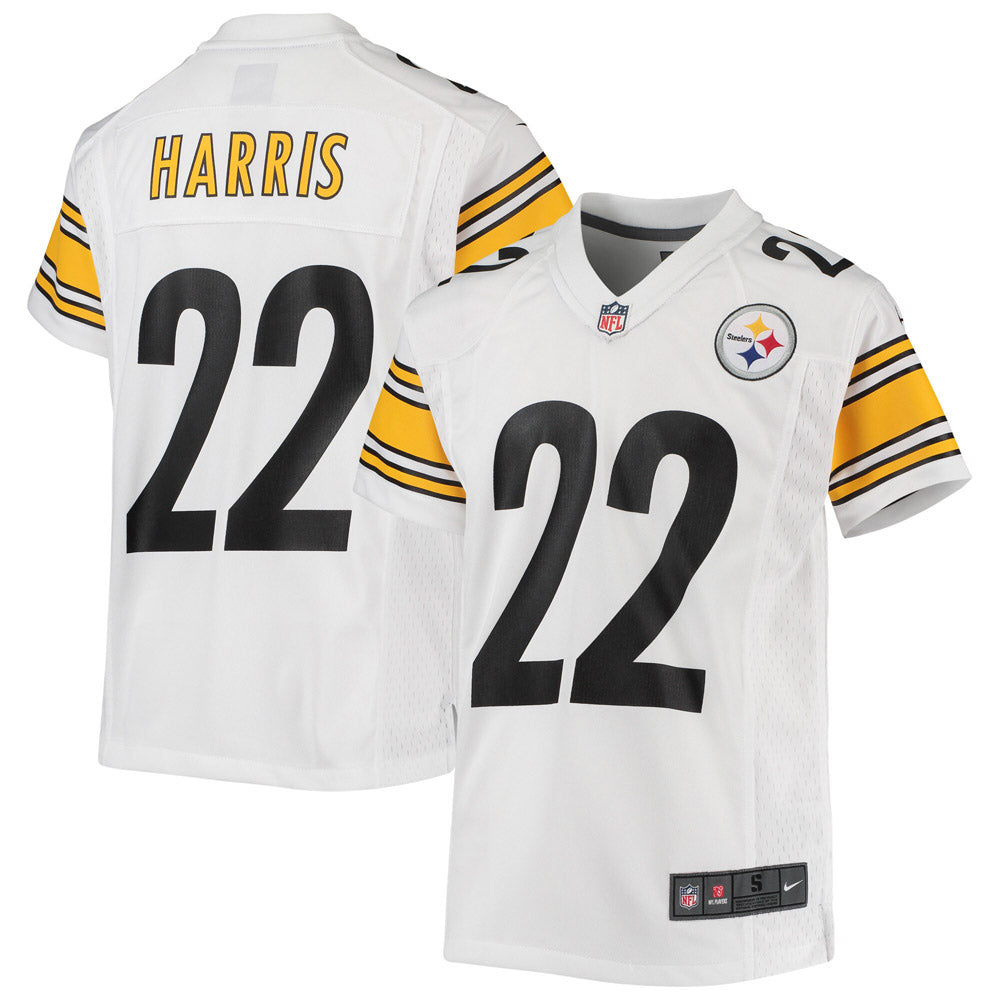 Youth Pittsburgh Steelers Najee Harris Game Jersey- White - vstockx